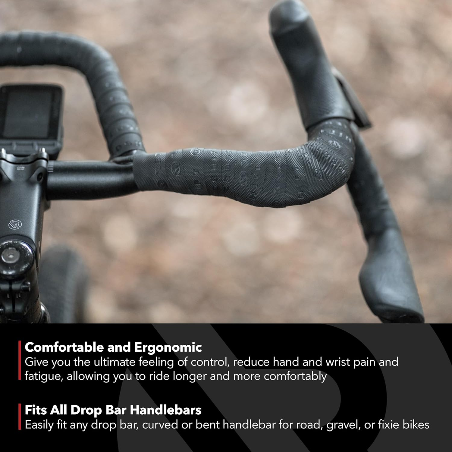 REDSHIFT Cruise Control Drop Bar Grips for Road Bike Handlebars, Fits All Drop Bar Handlebars for Road, Gravel and Fixie Bicycles, Ergonomic Comfort Cycling Accessory image number 4