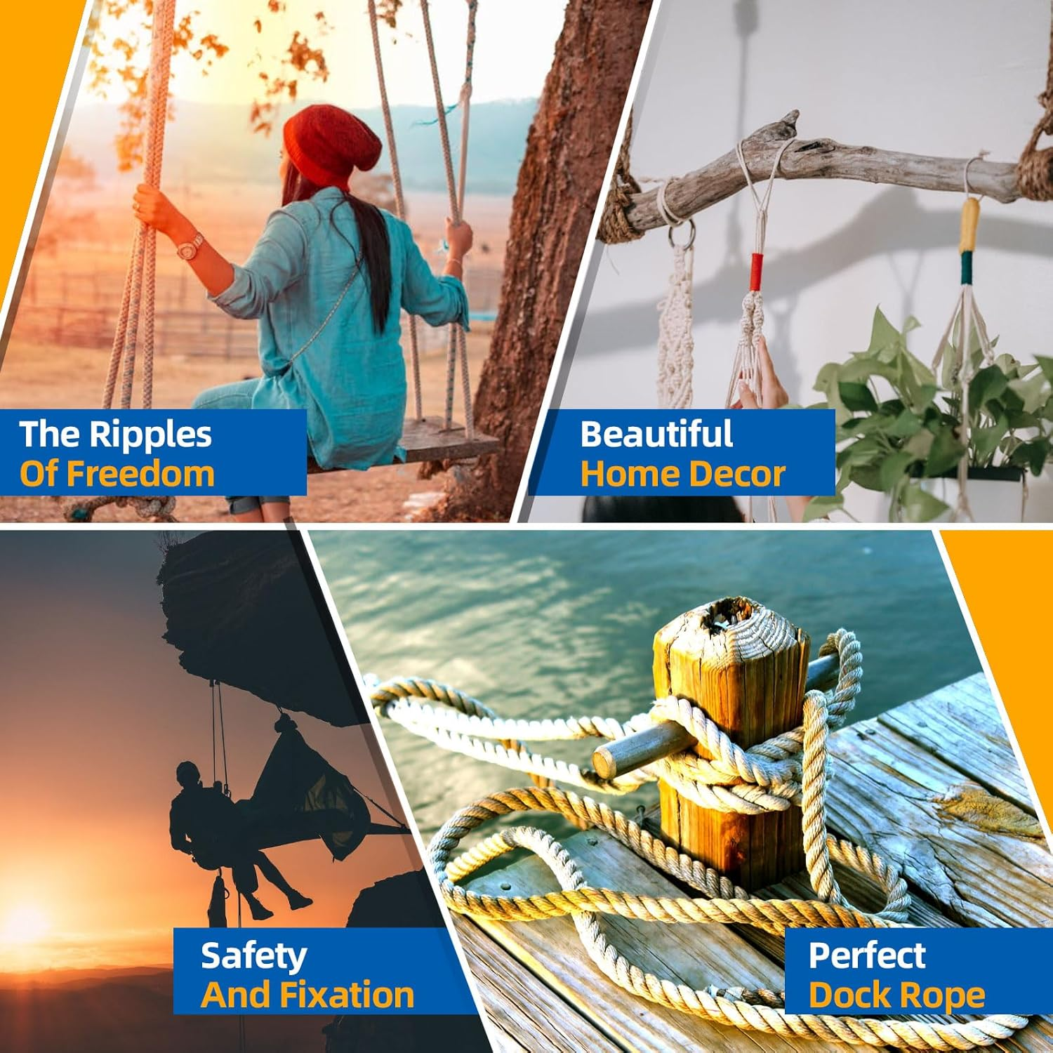 Glarks 5Mm X 328 Feet Natural Jute Twine, Well Braided Jute Rope Heavy Duty Thick Twine String Packing String Rope for DIY Gifts Wrapping Bundling Decoration Gardening Applications (5Mm X 328 Ft) image number 1