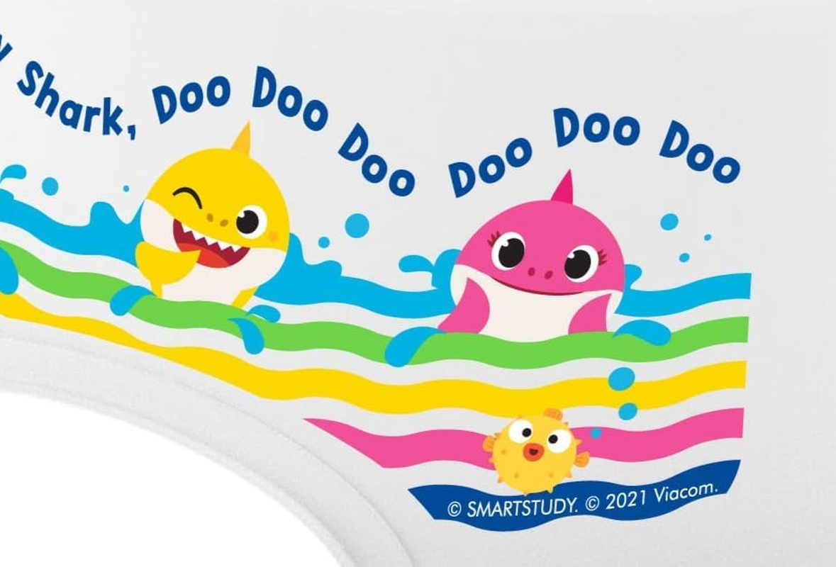 Baby Shark Toilet Training Step Stool, White, One Size image number 2