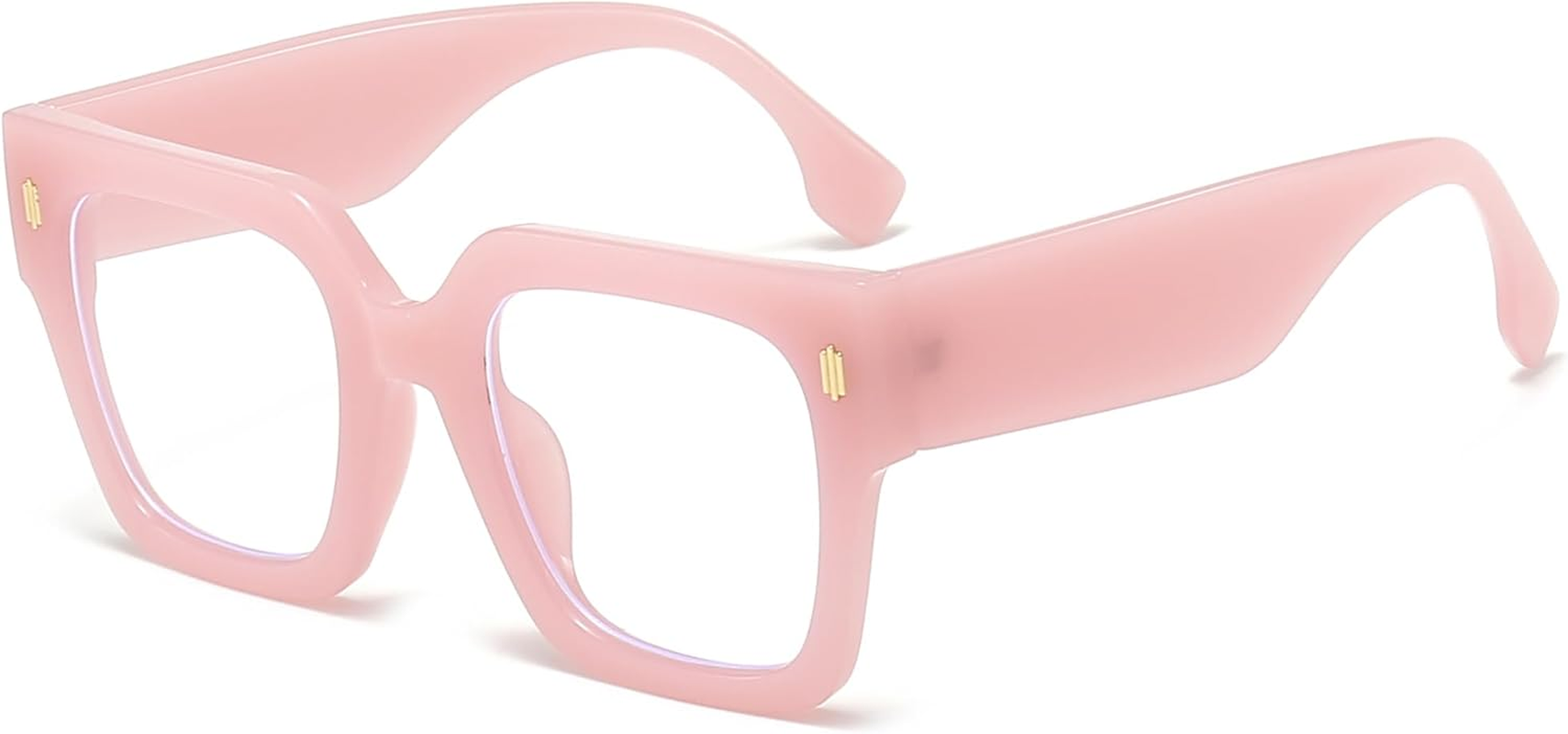 Fashion Oversized Blue Light Blocking Glasses for Women Men Trendy Big Square Frame Computer Eyeglasses