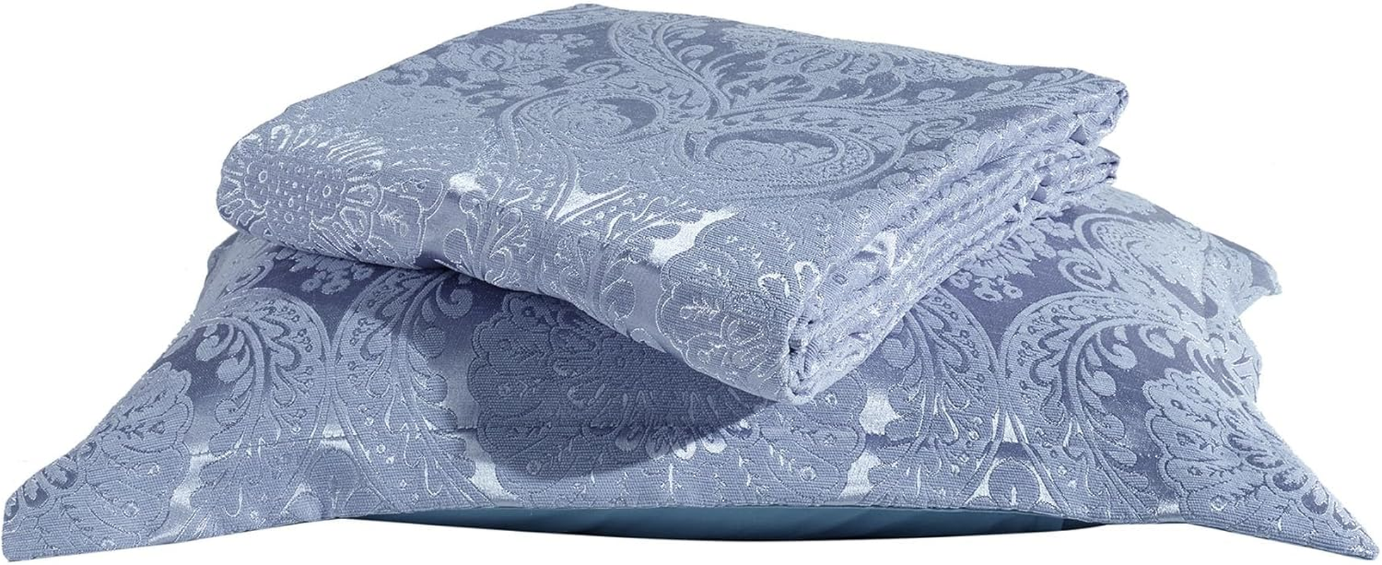 Elart Patterned Jacquard Chenille Fabric Duvet Set, Modern and Soft Bed Throw, Comfortable, Very Durable, Thin Bedspread 220 X 240 Cm and 2 Pillowcases 50 X 70 Cm, Machine Washable image number 1