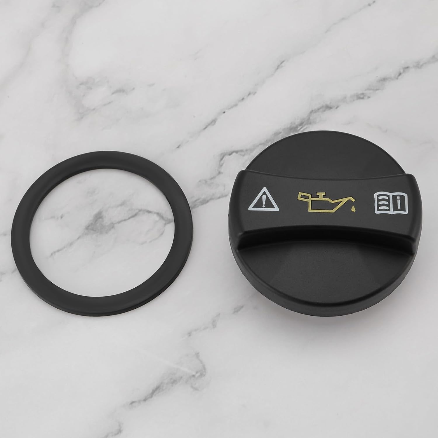 Oil Cap Cover Oil Filler Neck with Washer A0000101285 Compatible with Mercedes-Benz W107 W123 W124 W126 Engine Oil Filler Cap Oil Filler Cover Replacement image number 1