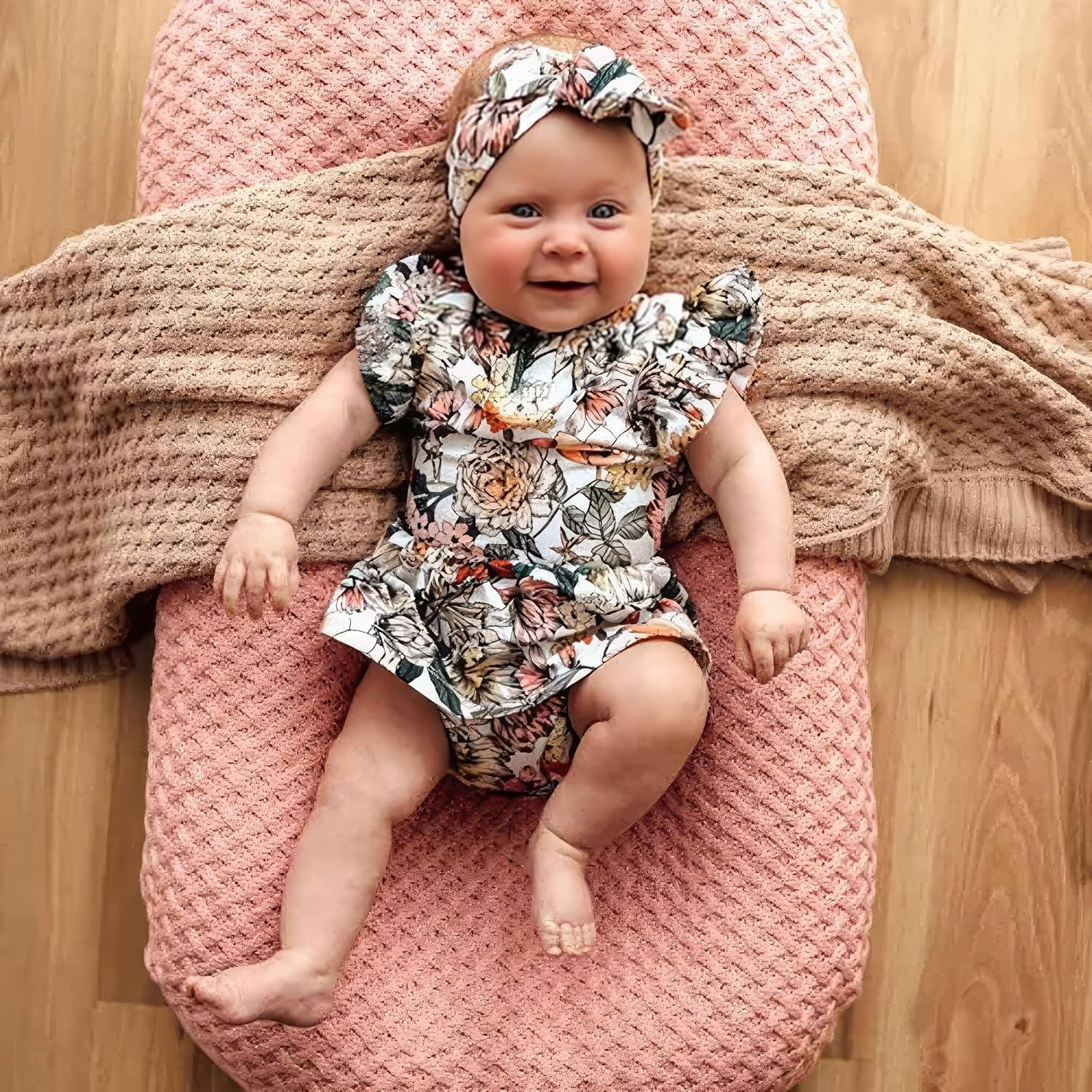 Snuggle Hunny Cotton Baby Dress - Soft, Stretchy, Perfect for Crawling and Walking Toddler Dress image number 5