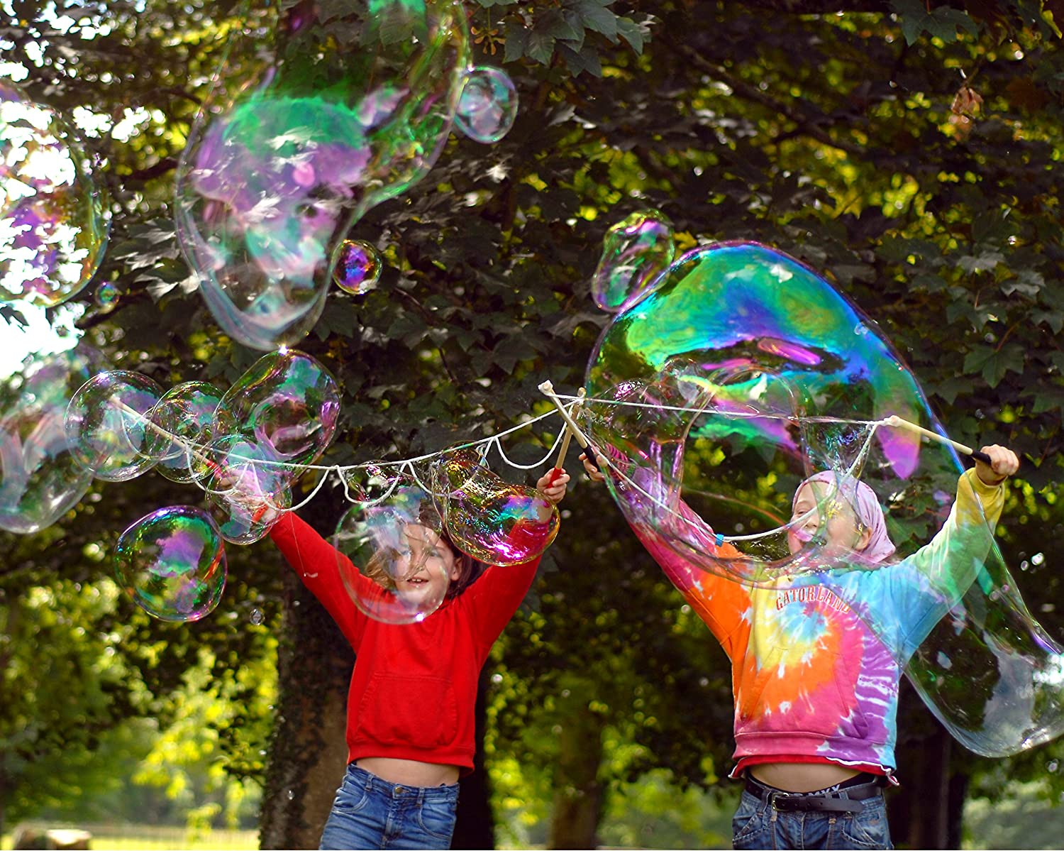 Dr Zigs Eco Giant Bubble Kit - Jumbo Set - Sustainable Wands and Professional Grade Solution, Outdoor, Garden Fun Toy. image number 5
