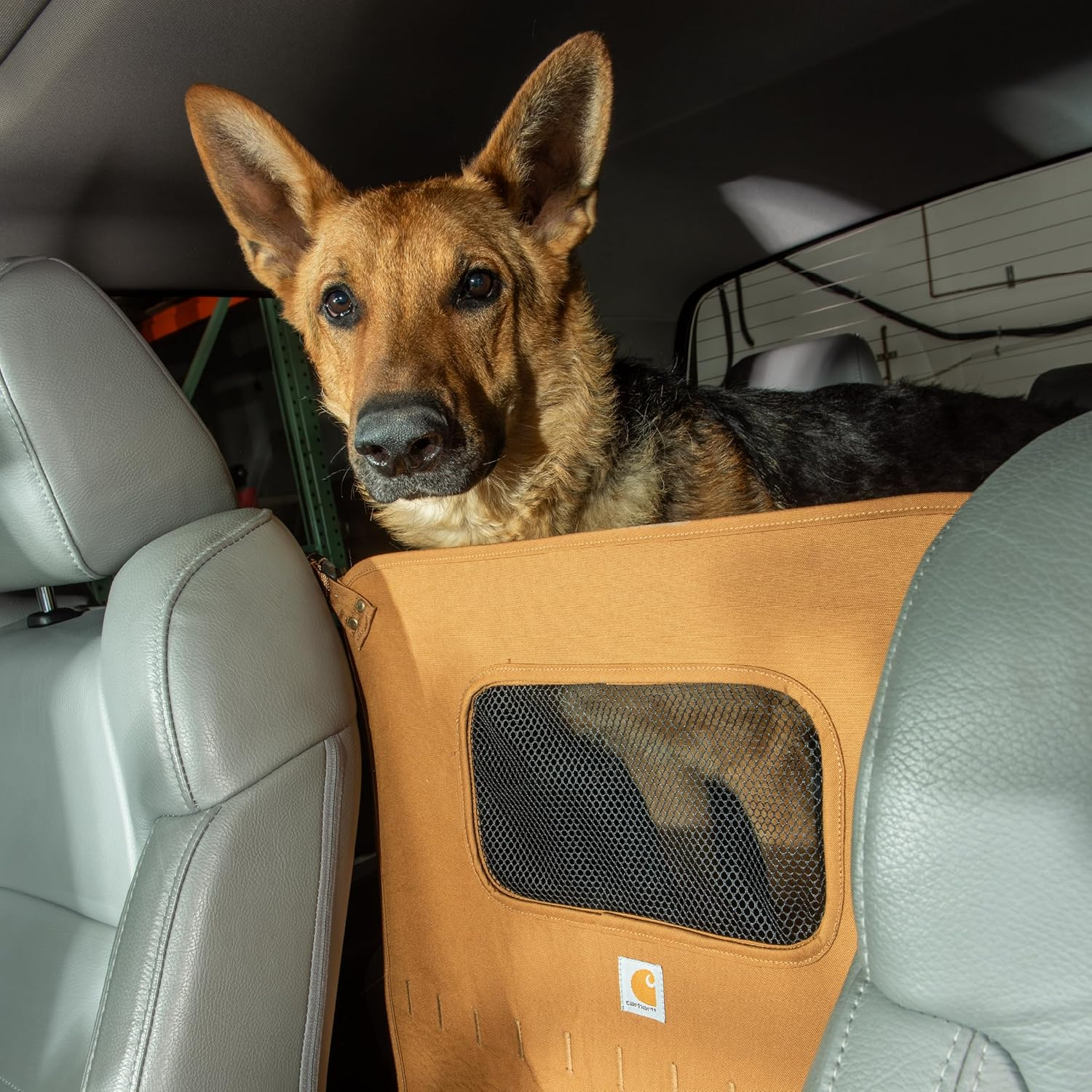 Carhartt Universal Nylon Duck Pet Barrier, Durable Pet Barrier with Rain Defender Durable Water Repellent, Carhartt Brown image number 3