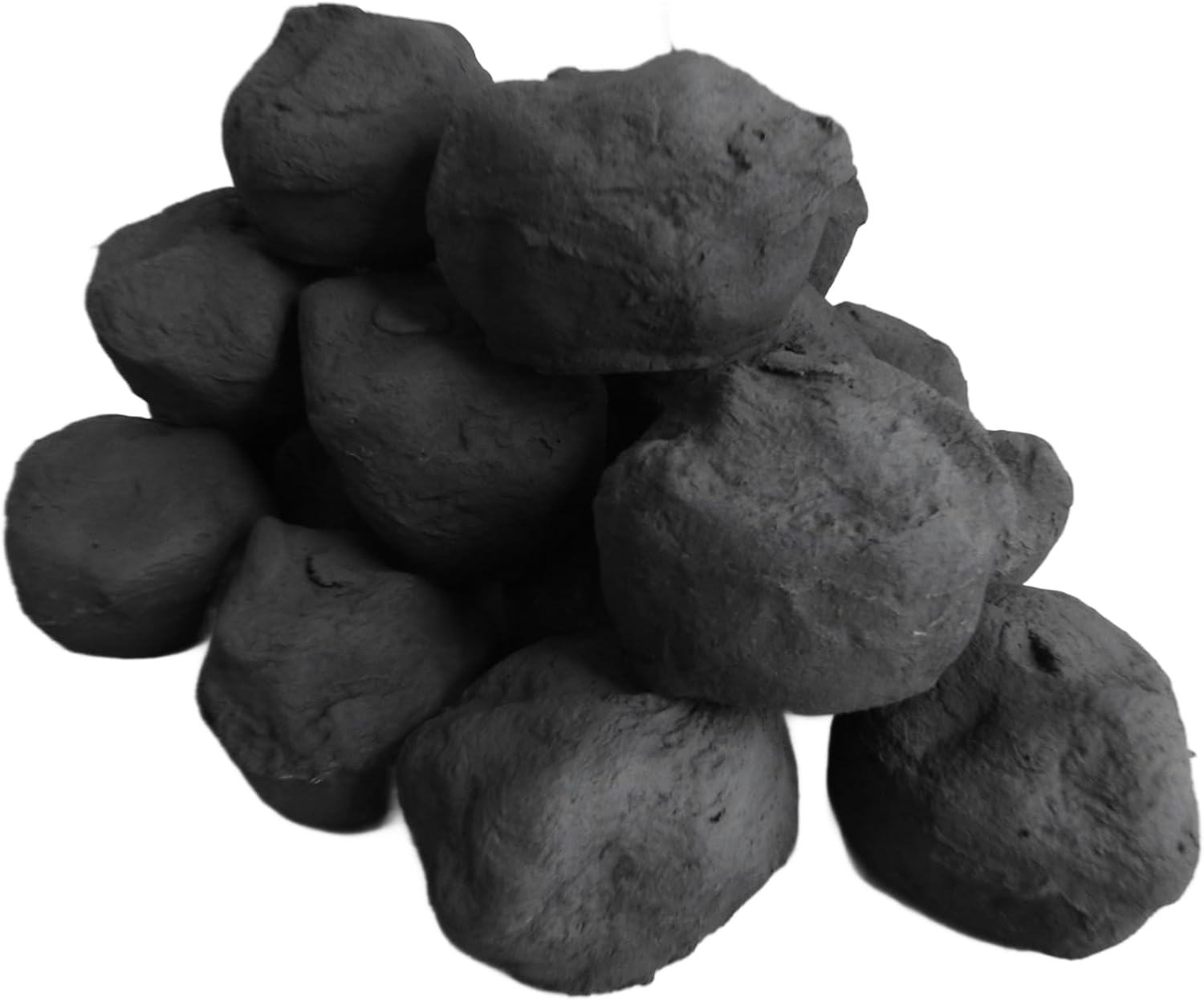 Gas Fire Replacement Charcoal Ceramic Small Cast Coals Bio Fuels Ceramic Packed in 279 Pieces in Coal 4 You Packaging image number 3