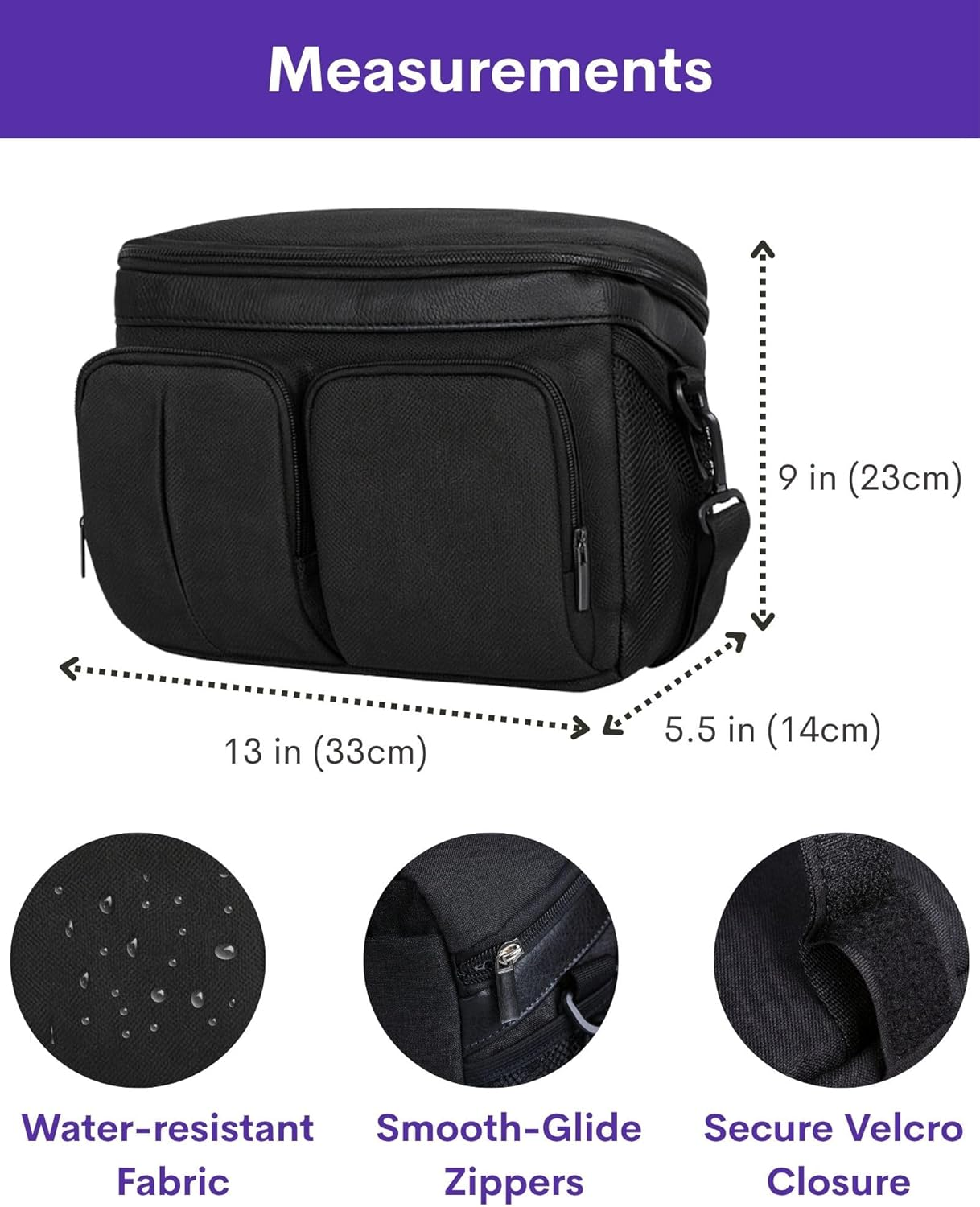 Universal Pram Caddy Stroller Organizer with Cup Holder, Phone Holder, Detachable Strap &ndash; Large Capacity, Fits Umbrella, Jogging, Bassinet, Compact & Wagon Strollers &ndash; Registry Must Haves image number 1