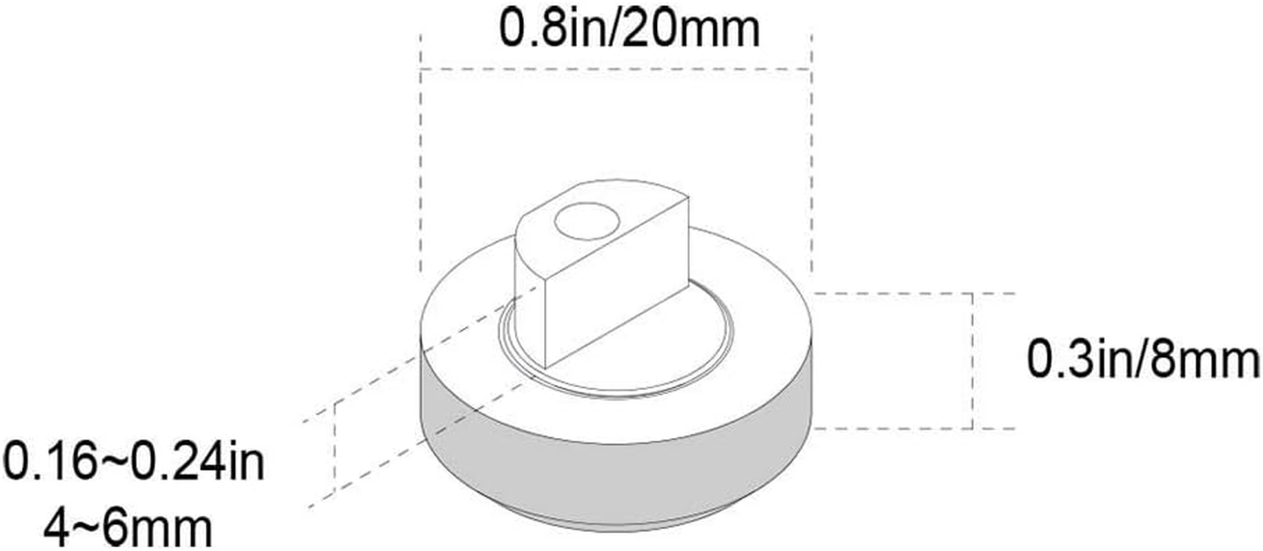 Mirror Clip Mirror Hanging Hardware Mirror Holder Clips Metal round Mirror Mounting Clips 8Pcs Zinc Alloy Clips for 3-6Mm Thick (Chrome, 8) image number 2