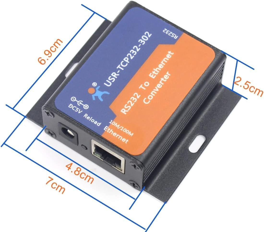 USR-TCP232-302 Tiny Size Serial RS232 to Ethernet TCP IP Server Module Ethernet Converter Support DHCP/DNS image number 6