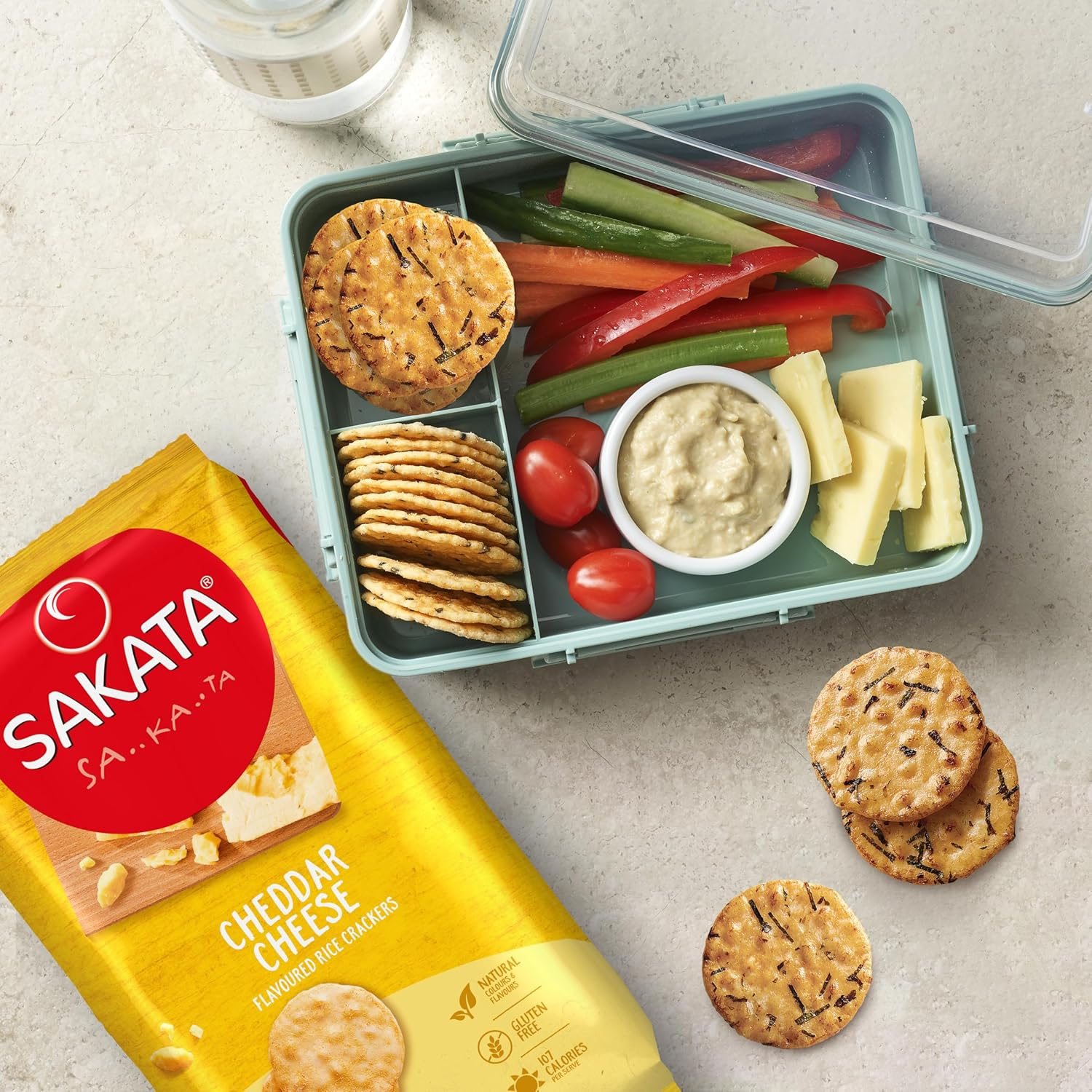 Sakata Cheddar Cheese Flavoured Rice Crackers 90 G image number 6