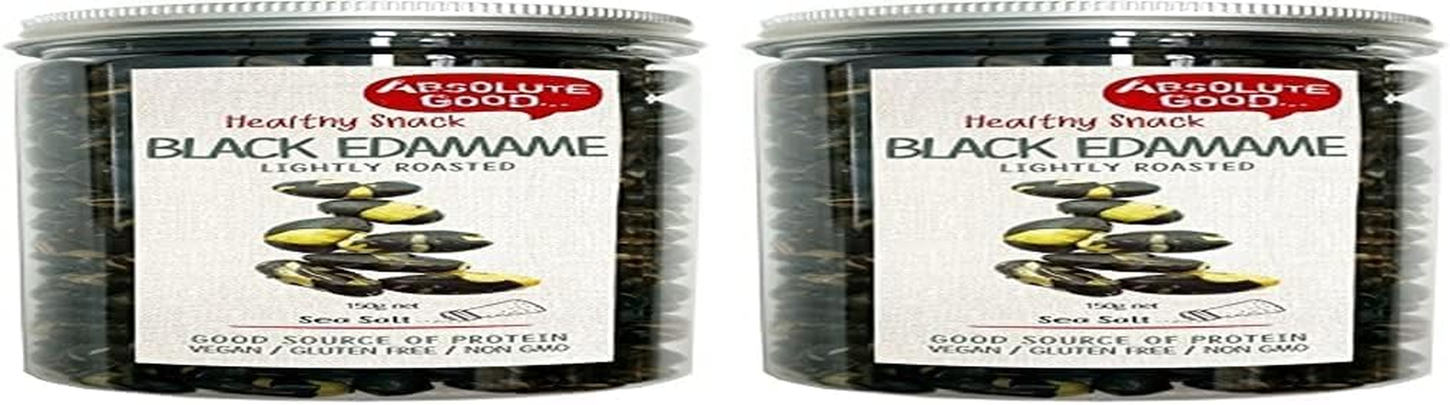 Absolute Good Roasted Sea Salt Black Edamame Beans 150 G