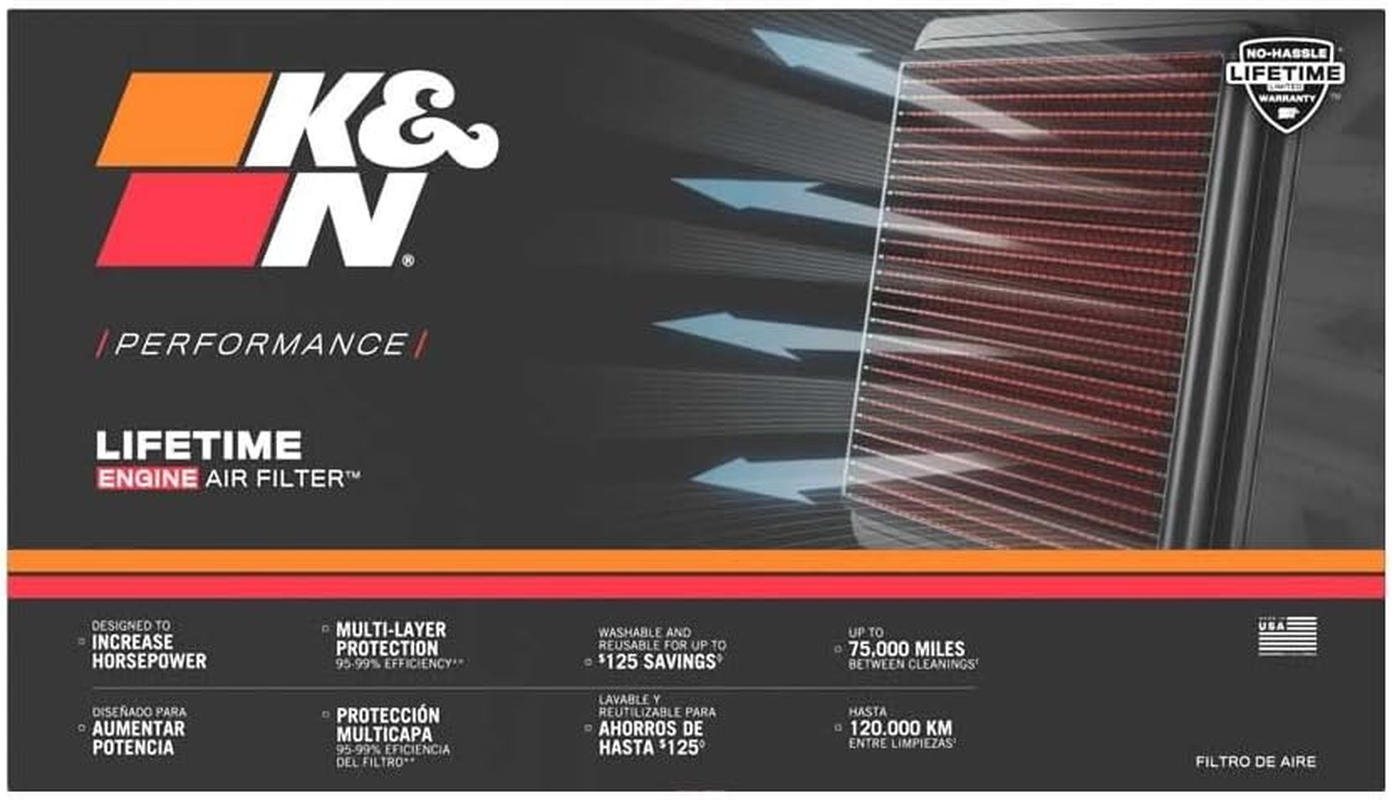 K&N 33-2162 Panel Air Filter for 1995-2018 Suzuki Models image number 3