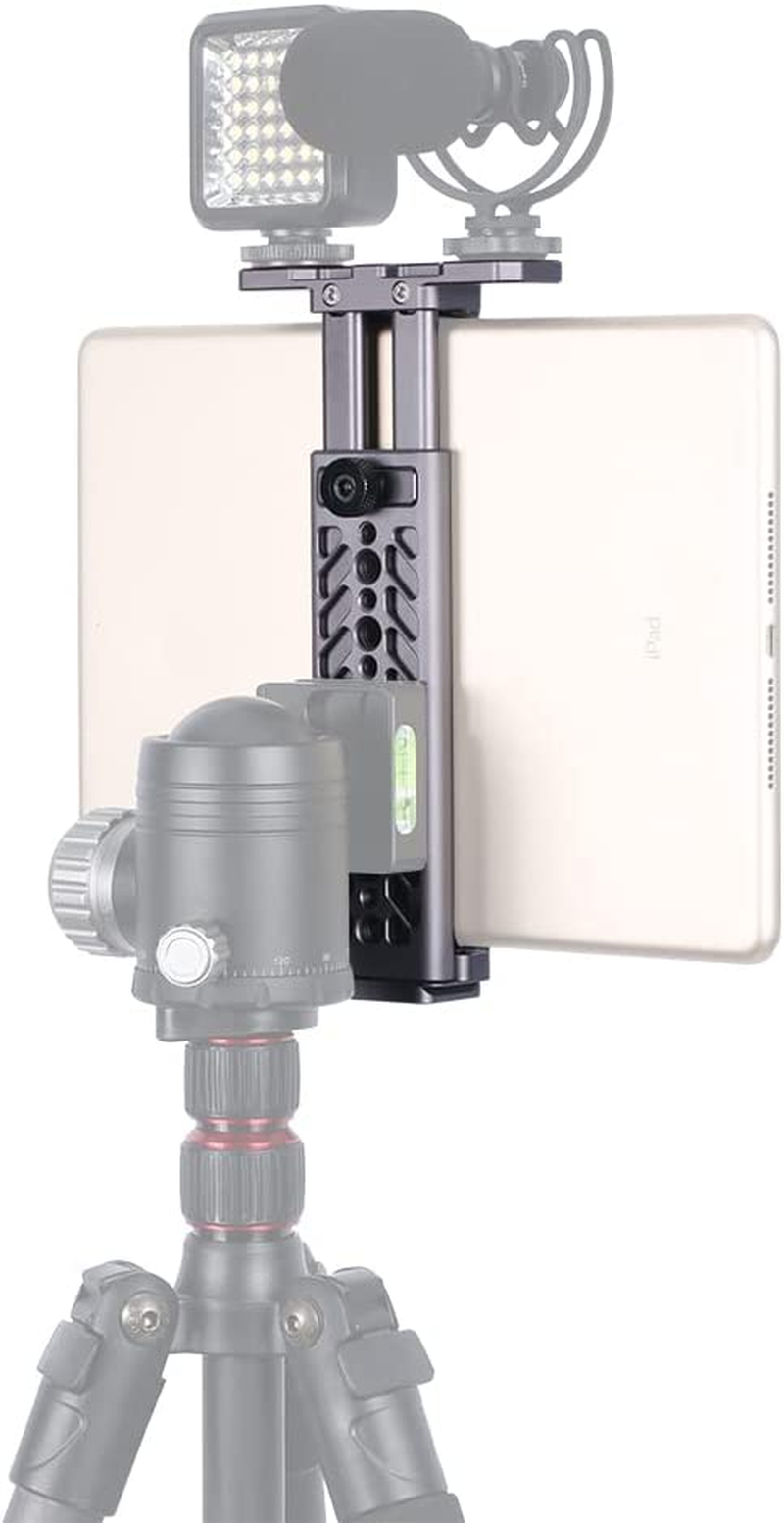 Niceyrig Ipad Tablet Holder Metal Clamp Arca Swiss Tripod Mount Adjustable for Ipad Mini Air Pro Huawei Samsung Tablets image number 3