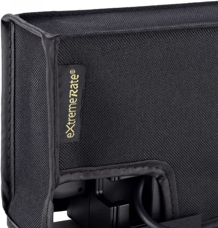 Extremerate Black Nylon Dust Cover, Soft Velvet Lining Dust Guard, anti Scratch Waterproof Cover Sleeve for Nintendo Switch Charging Dock