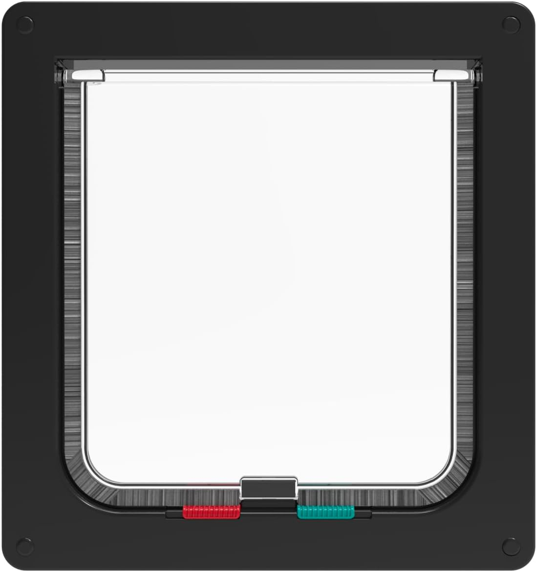 Hakuna Pets Standard Cat and Small Pet Door, Large, Black, Pets up to 20 Lbs image number 2