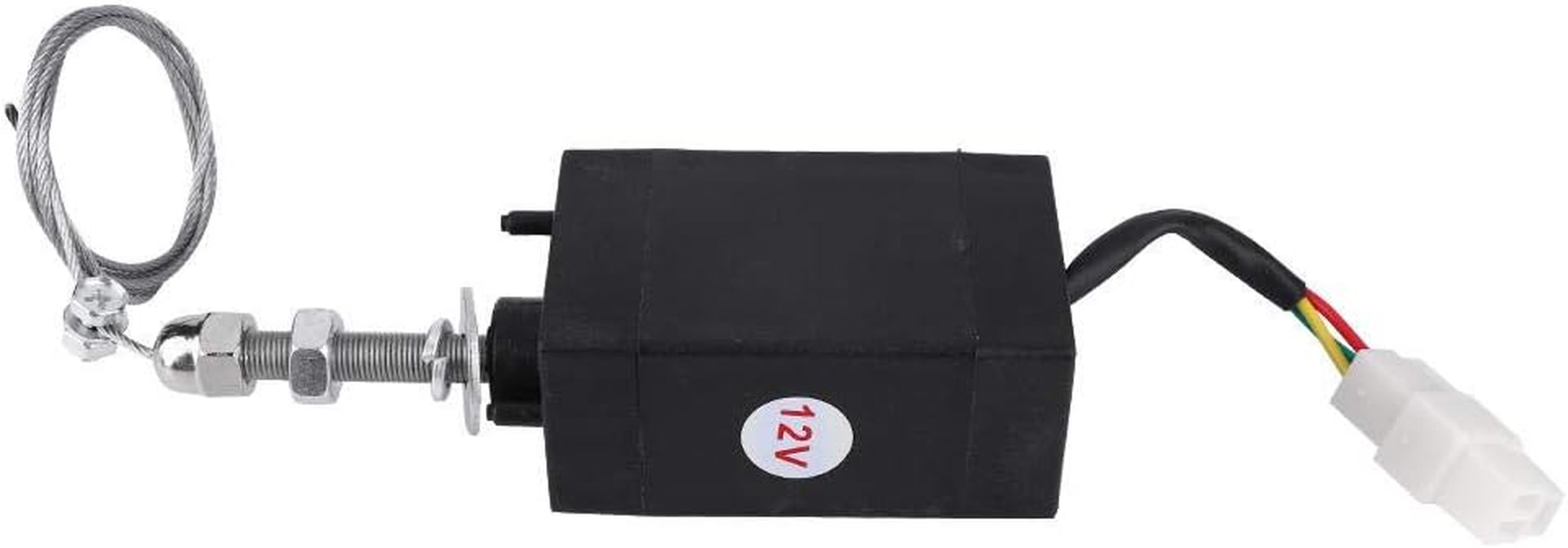 Vikye DC 12/24V XHQ-PT Diesel Engine Solenoid Valve, Metal & Plastic, 2 Ports, Threaded Inlet, API 607 Compliant image number 1