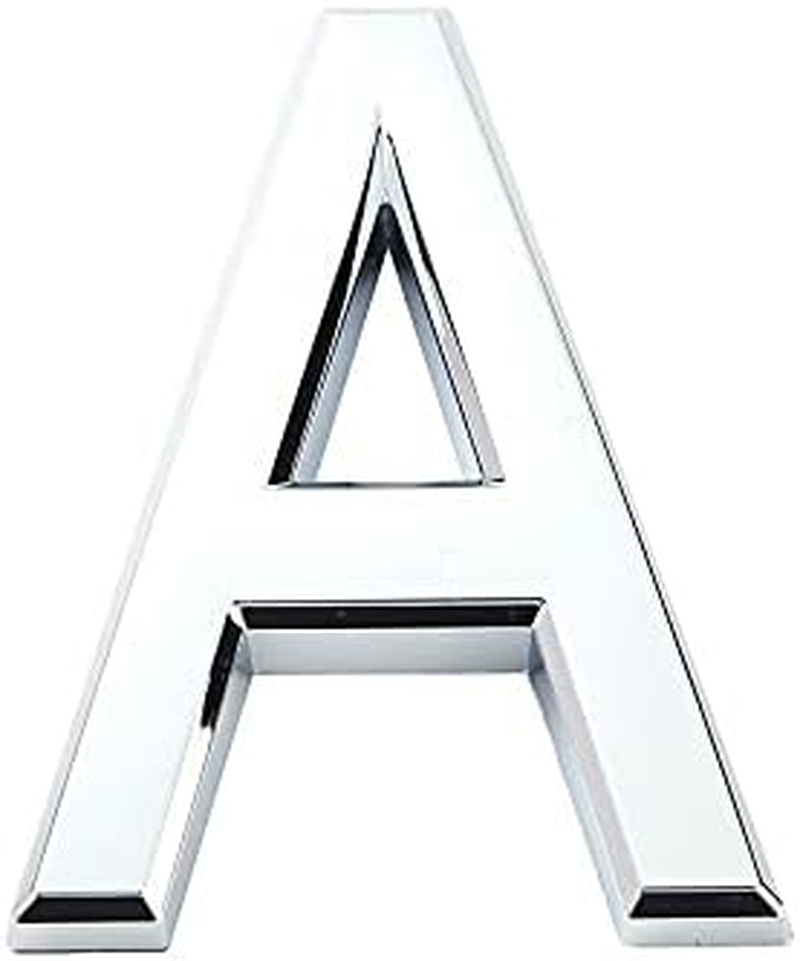 Tope 3D Mailbox Number, Silver Waterproof Self Adhesive 3D Number Stickers House Room Door Number for Home Apartment Cabinet Table Mailbox Outdoor Indoor Use (B) image number 3