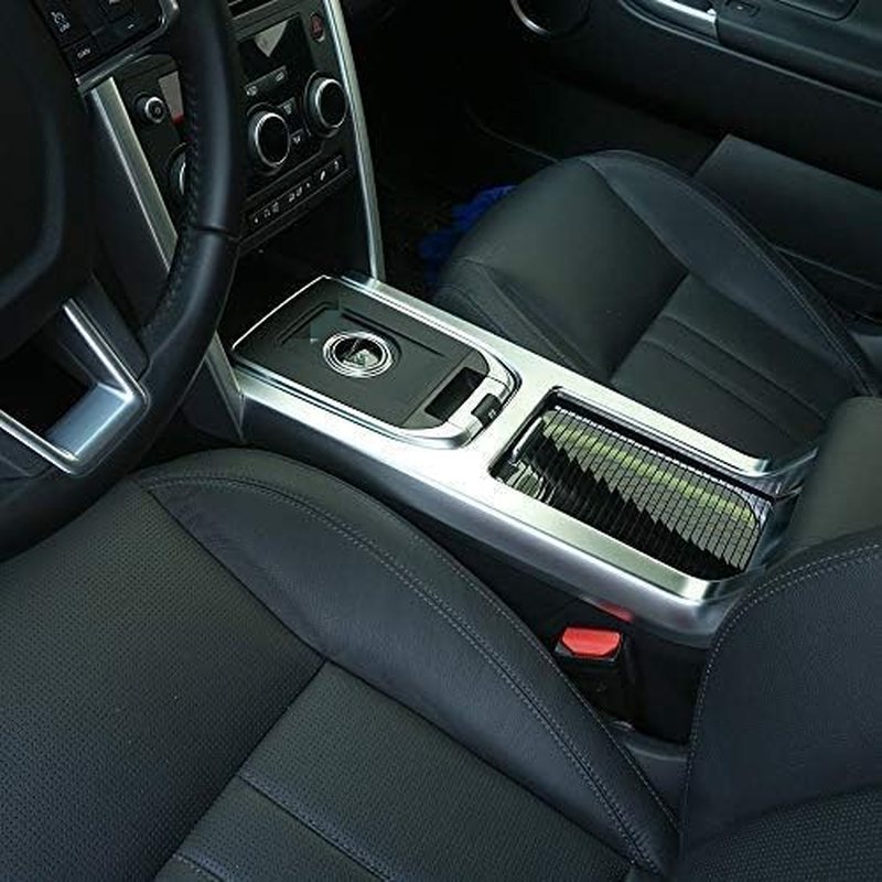 Car Gear Shift Panel Cover Frames 1Pc for Land Rover Discovery Sport 2015 2016 2017 2018 2019(Silver) image number 2
