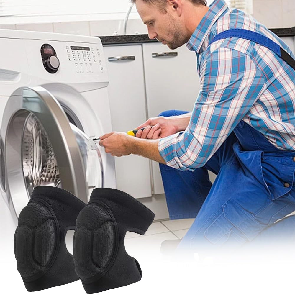 Knee Pads Knee Brace, Adjustable Kneeling Pad, Anti-Slip Kneeling Cushion, Knee Protectors Cushion with Thick EVA Foam Padding for Men and Women Gardening, Carpet (1 Pair) image number 6