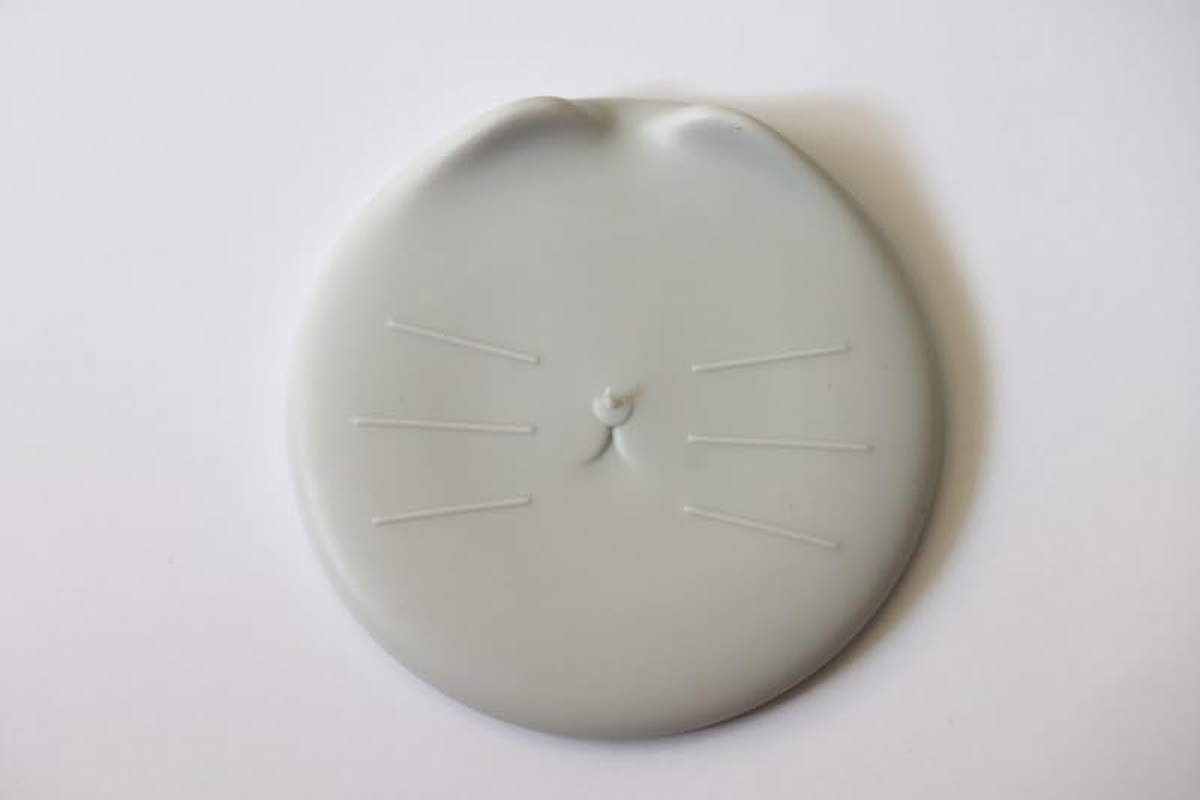 Reusable Cat Food Can Lid | Dog Food Can Lid | Pet Food Can Cover (Light Grey without Handle) image number 1