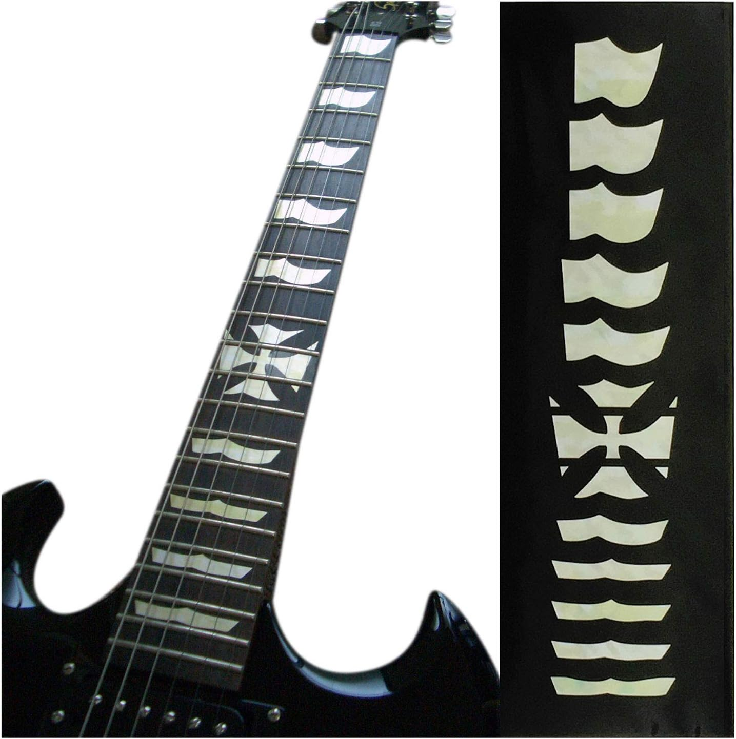 Inlay Sticker Fret Markers for Guitars - James Hetfield Iron Cross image number 3