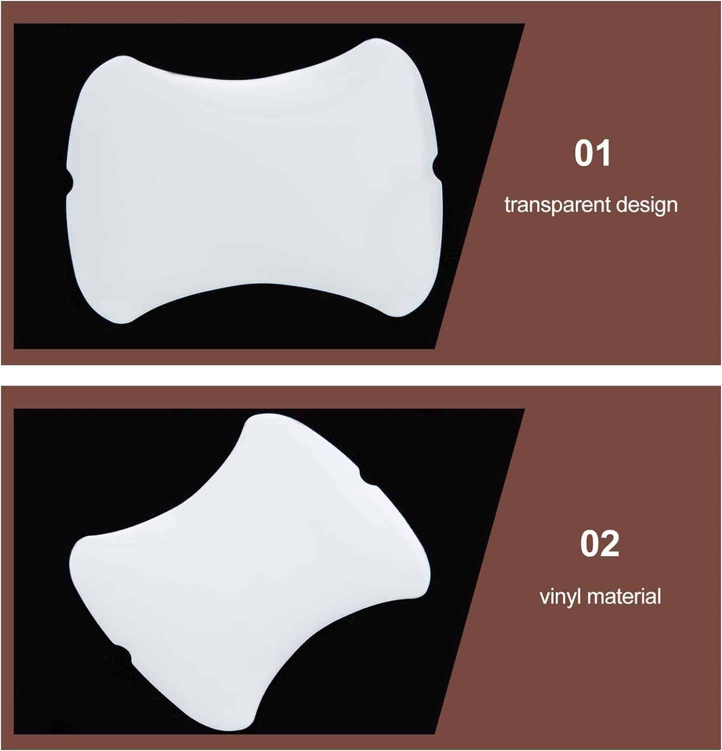 POPETPOP Clear Sheet Protectors 2 Sets Invisible Car Door Handle Scratch Protector Transparent Door Handle Paint Scratch Protection Film Car Door Handle Cup Guard for Grip Recesses Car Door Protector image number 3