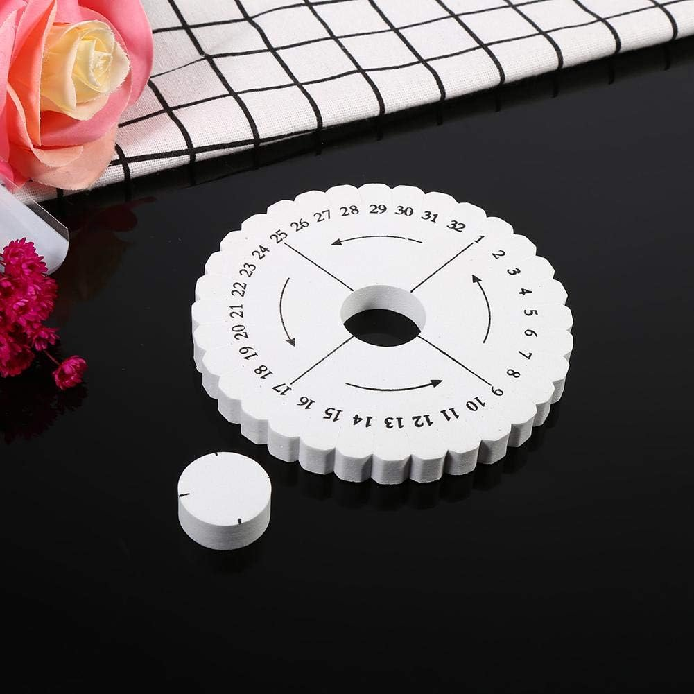 2Pcs round Square Kumihimo Disc Macrame Braided Cord String Bracelet Weaving Disk, DIY Weaving Tool, with English Instruction 3.9 * 3.9 * 0.4 Inch(L-Square and Round) image number 5