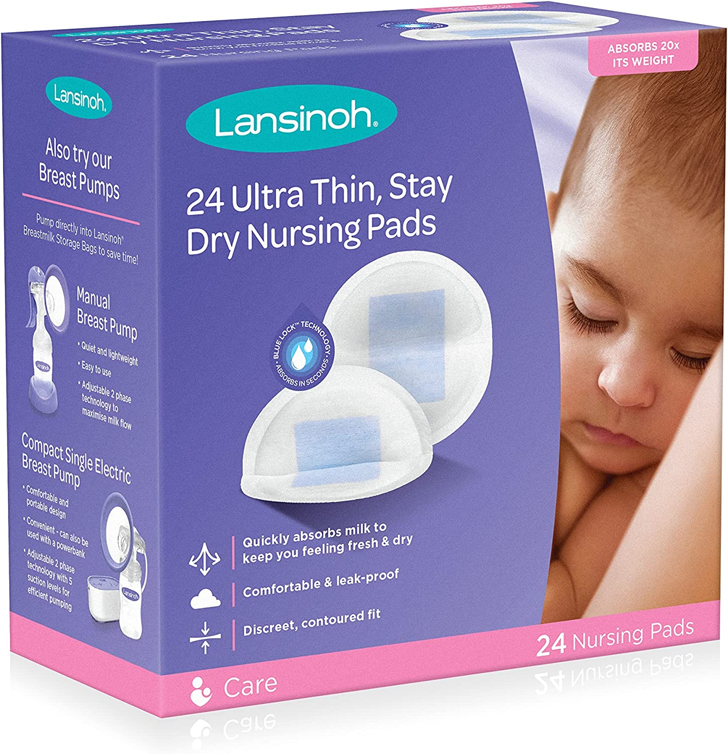 Lansinoh Ultra Thin, Stay Dry Nursing Pads, 24 Count image number 6