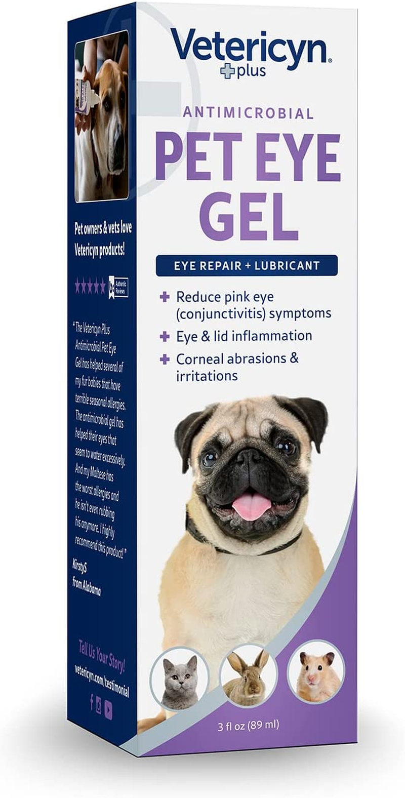 Vetericyn plus Pet Eye Gel | Dog and Cat Eye Ointment Alternative to Lubricate and Relieve Eye Irritations and Abrasions, Reduce Symptoms of Pink Eye in Dogs and Cats. 3 Ounces image number 6