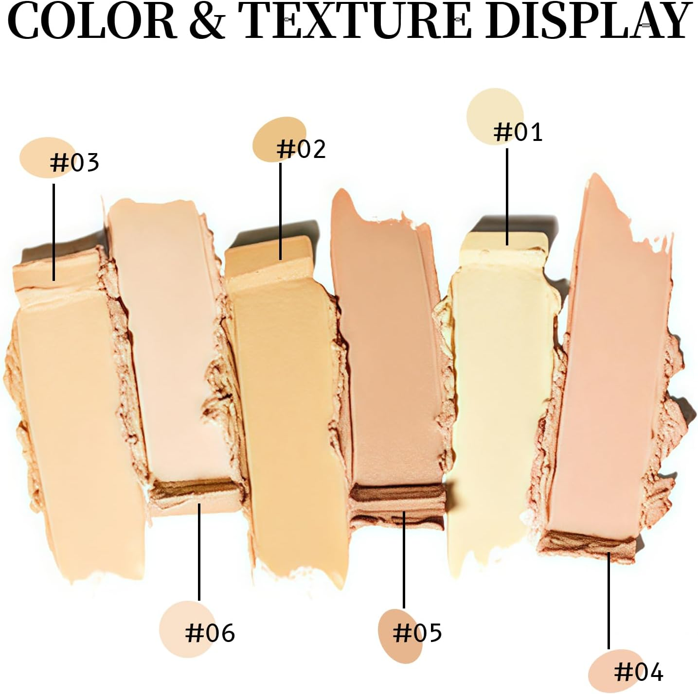 DAGEDA 6 Colors Concealer Palette, Full Coverage Smooth Color Corrector Cream, Long Lasting and Water-Proof Colour Correcting Concealer, Multi-Functional Concealing Palette for Face Makeup (02 Light) image number 2