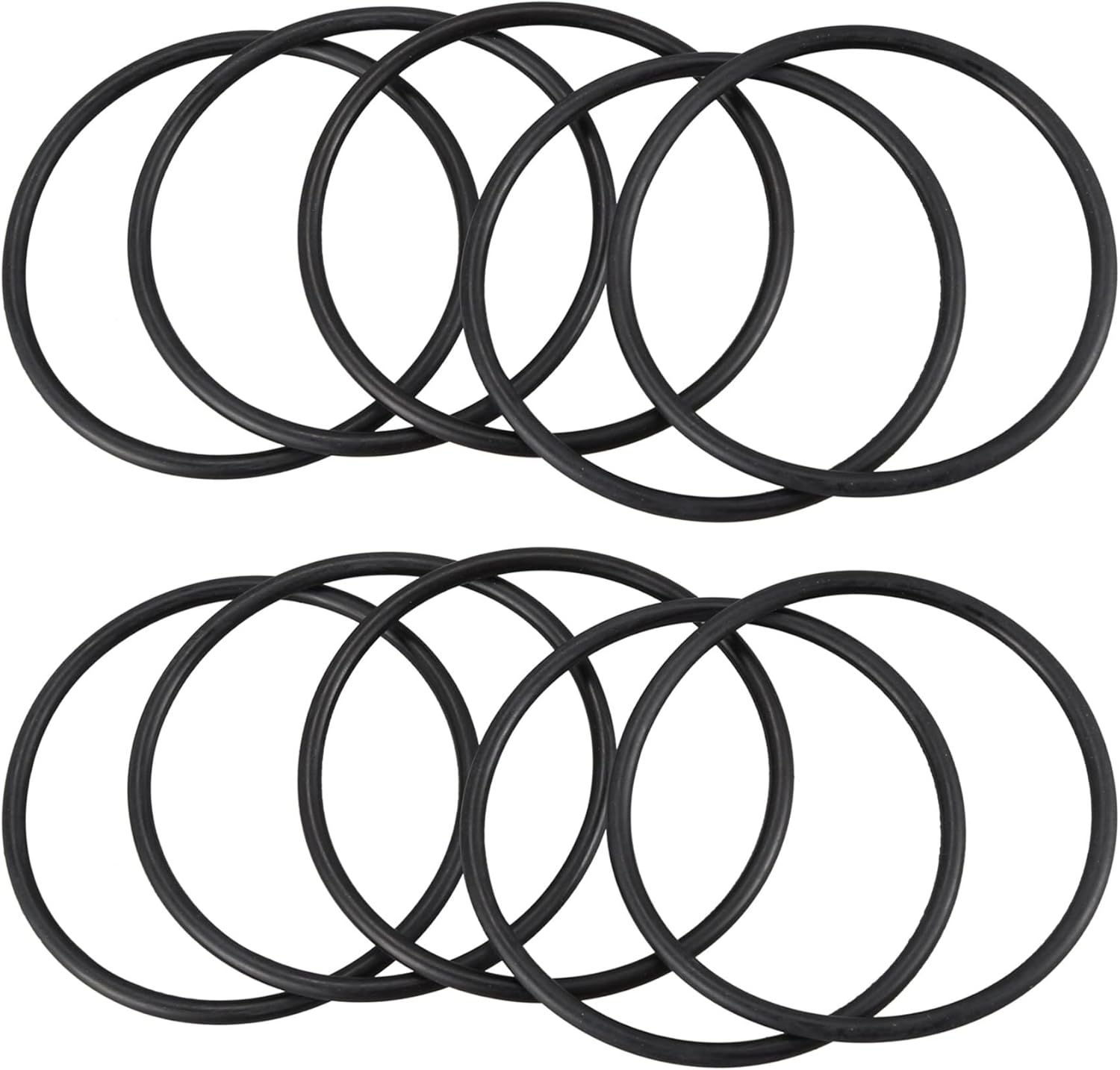 10 PCS 80 Mm External Dia 4 Mm Thick Filter Rubber O-Ring Seal Black image number 4