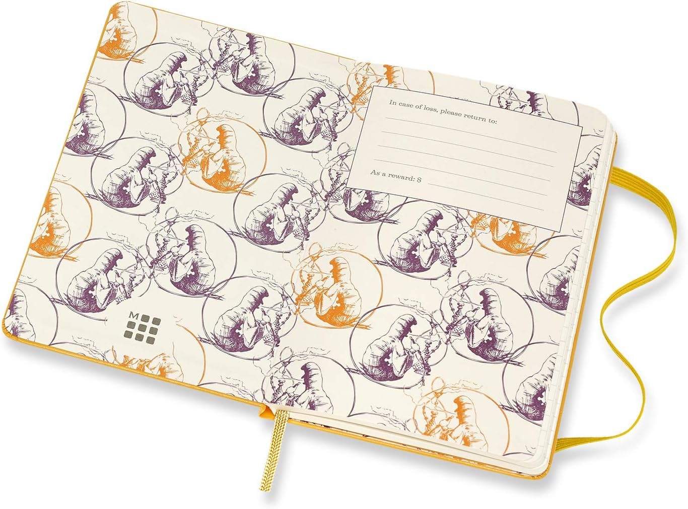 Moleskine - 2020 Limited Edition Alice in Wonderland Diary - Weekly Notebook - Pocket - Yellow image number 4
