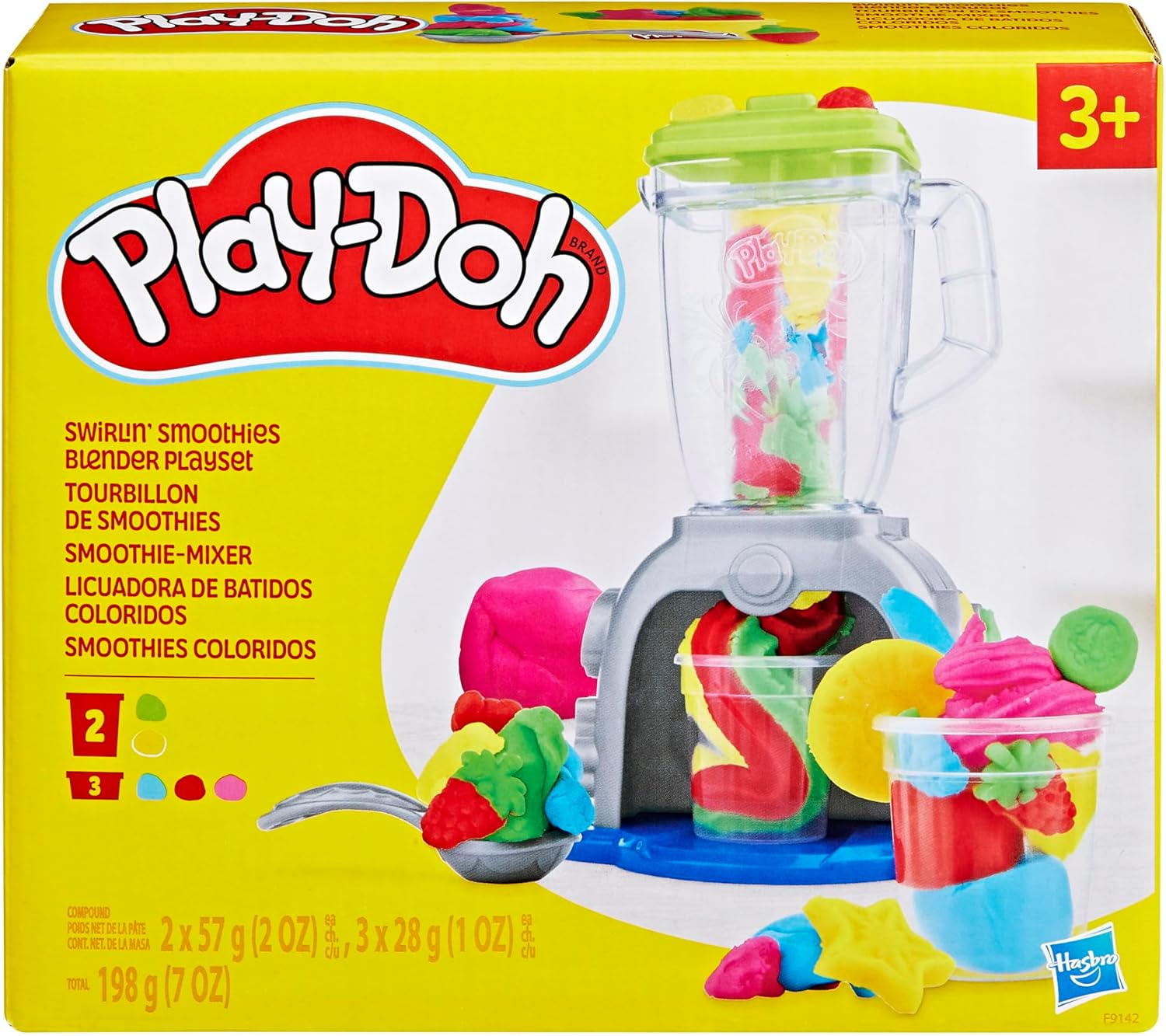 Play-Doh Swirlin' Smoothies Toy Blender Playset, Play Kitchen Appliances, Kids Arts and Crafts Toys for Ages 3+, Pretend Play Toy for Unisex image number 3