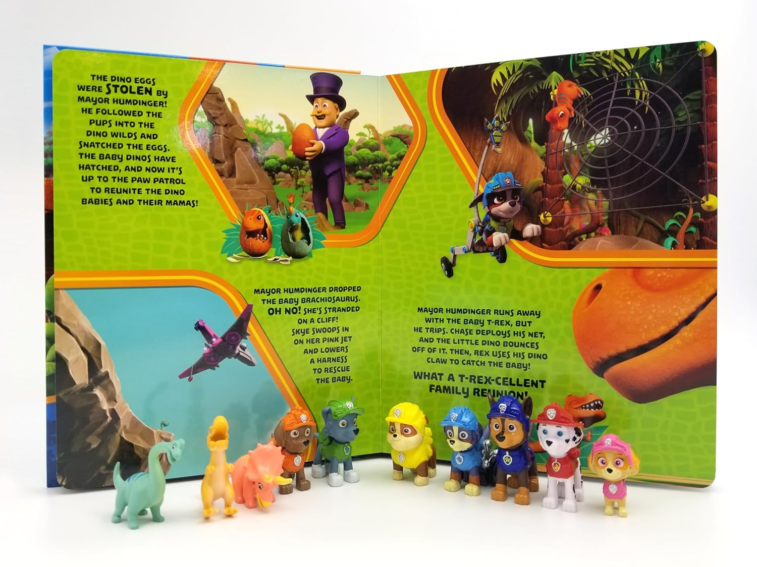 Paw Patrol Dino Rescue My Busy Books - Storybook, 10 Figurines, Playmat image number 6