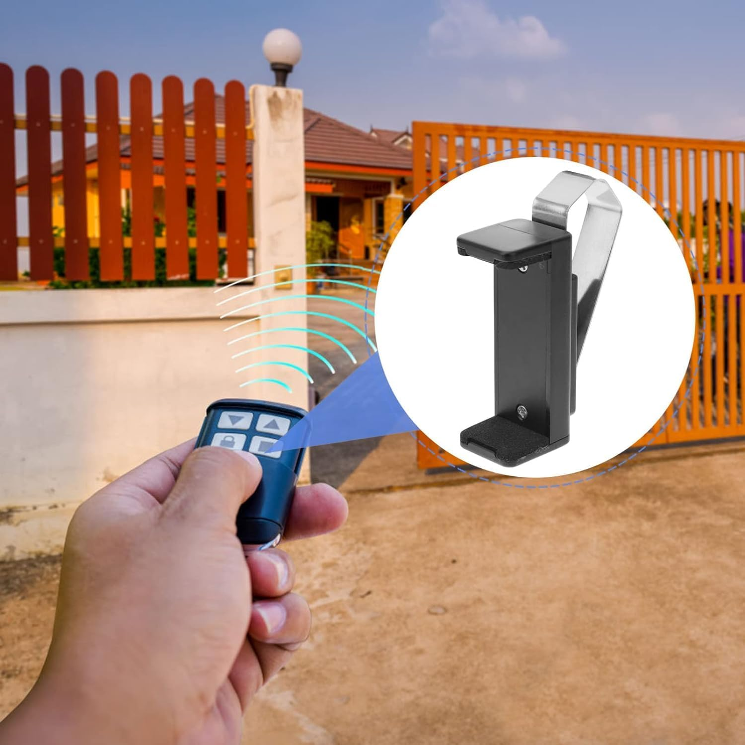 2 PCS Garage Remote Clip Garage Door Opener Clip Universal Car Garage Remote Visor Clip Garage Remote Holder Garage Door Banner Clips for Different Size Remotes 1.8-2.6 Inch image number 6