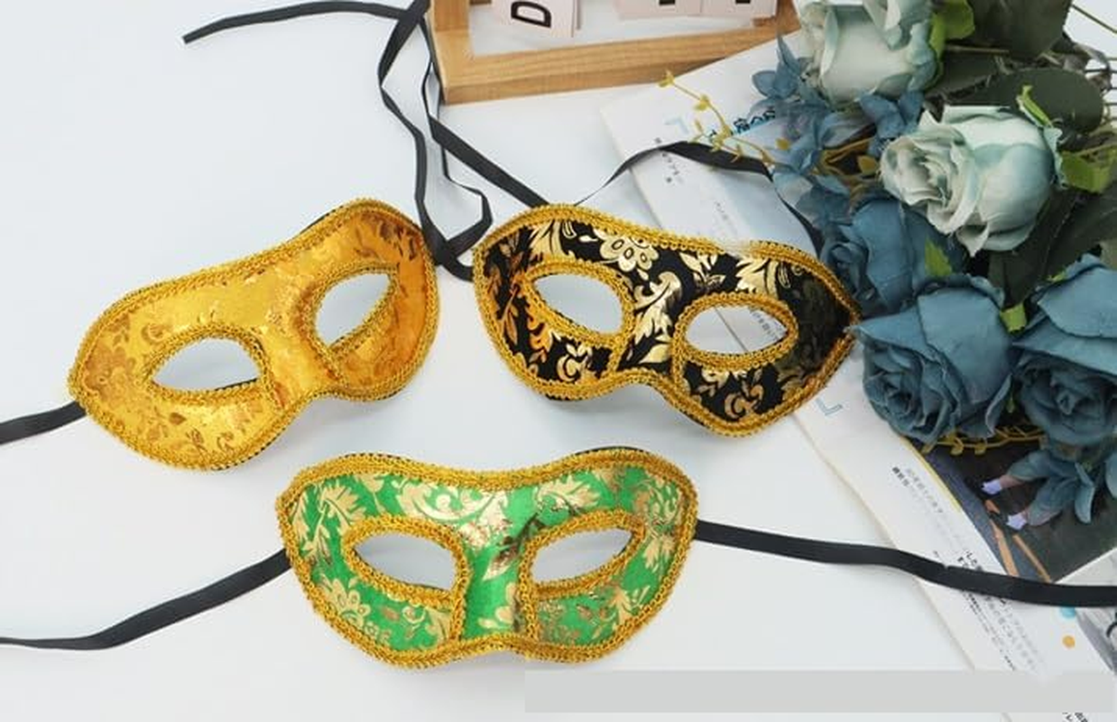 Man'S Christmas Halloween Ball Party Plastic Black Half-Face Masquerade Mask image number 1