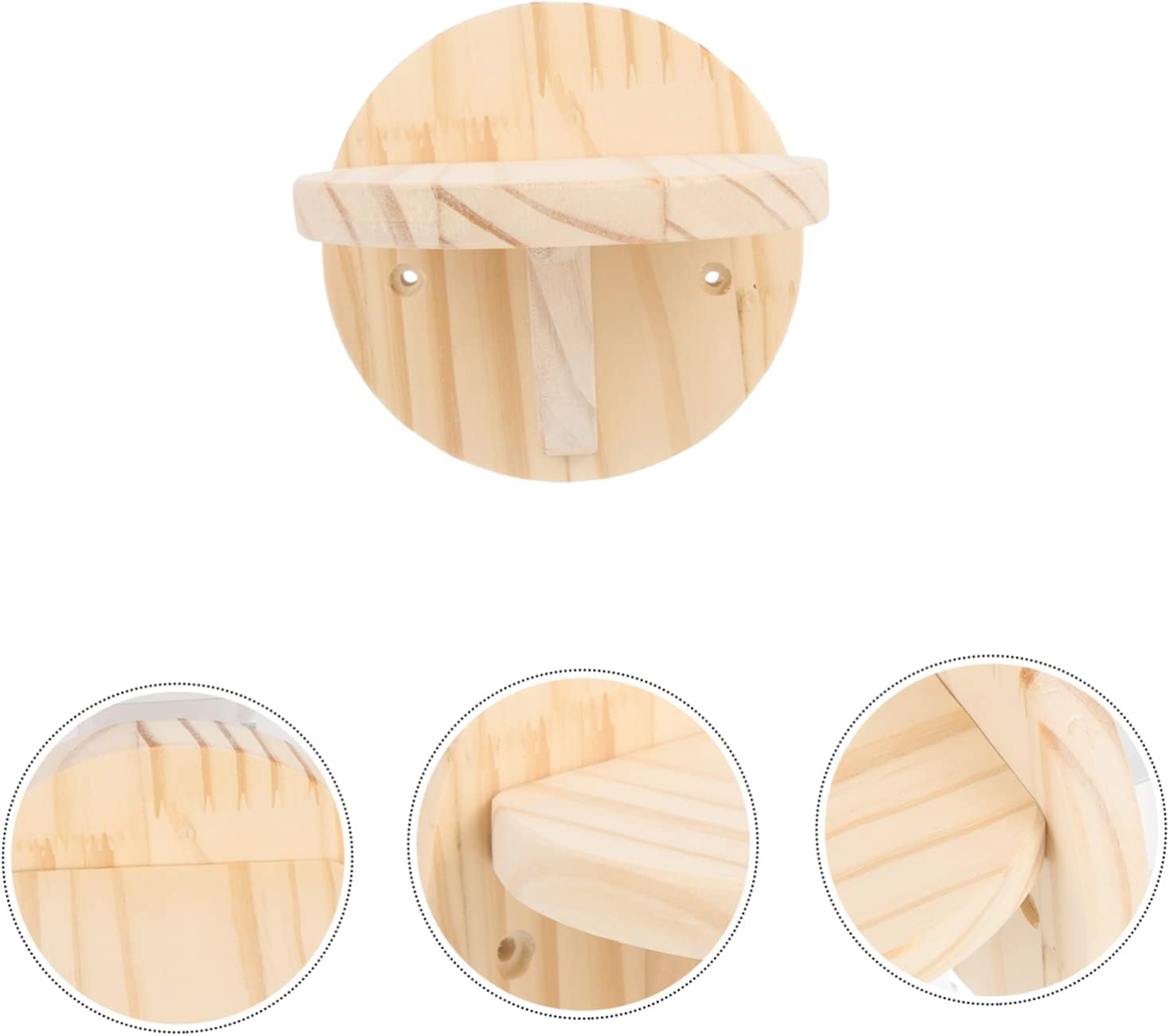 FRCOLOR 5Pcs Wall Cat Jumping Platform Wood Cat Shelf Accessories Safe Climbing Board Wood Shelves Wall Rack Shelf Perch Wooden Climbing Board Household image number 1