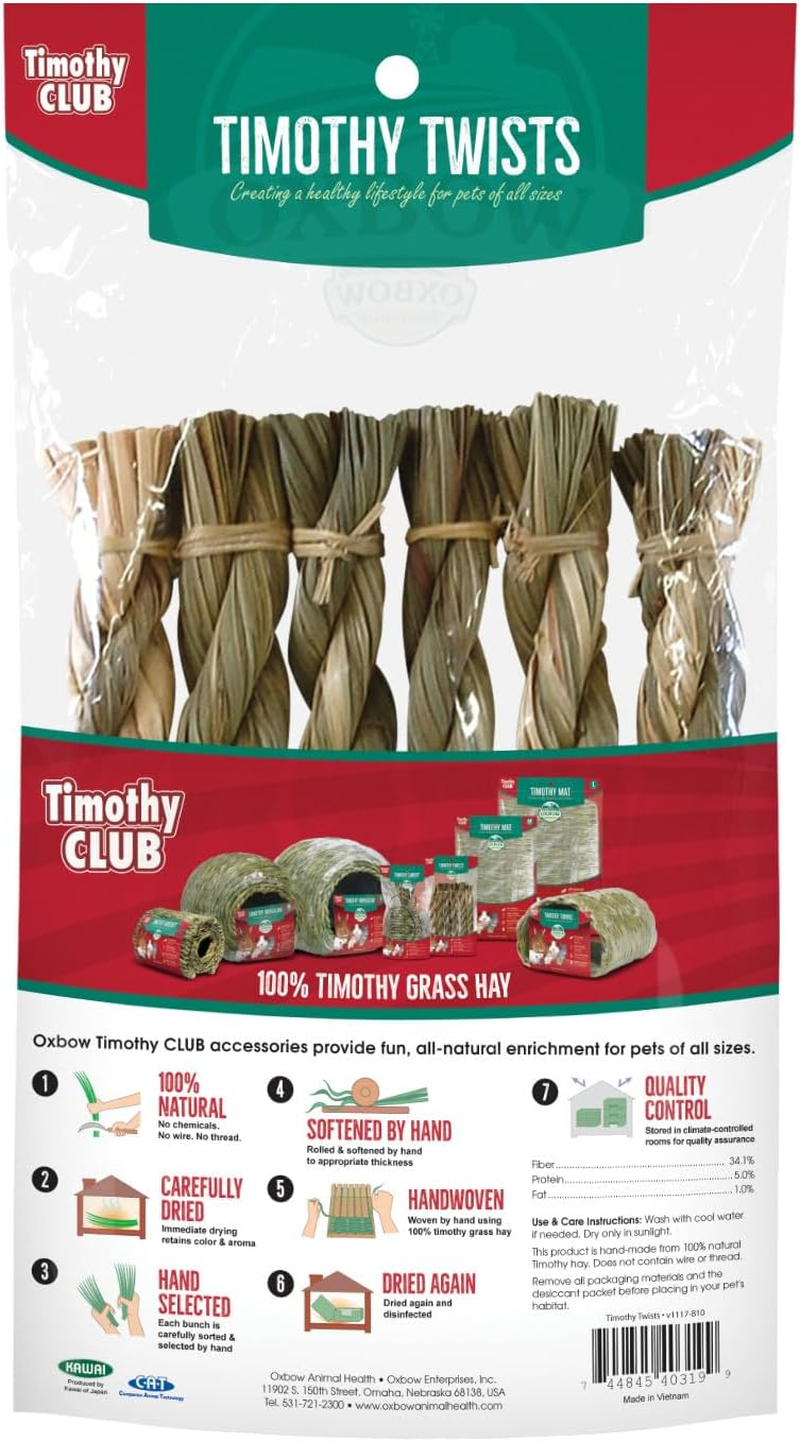 OXBOW PET Products 448007 Timothy Twists for Pets