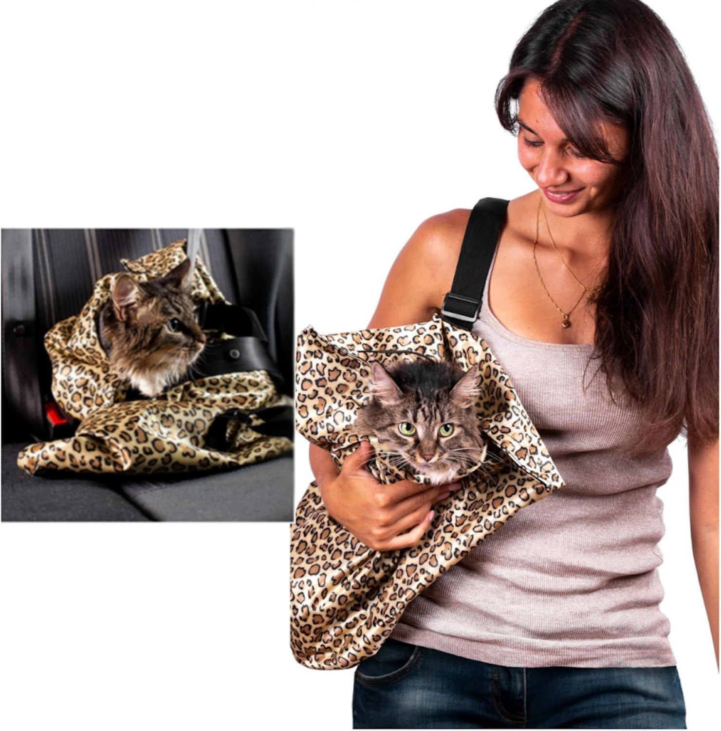 Purrfect Pouch the Original as SEEN on TV. Comfy Soothing Cat Carrier
