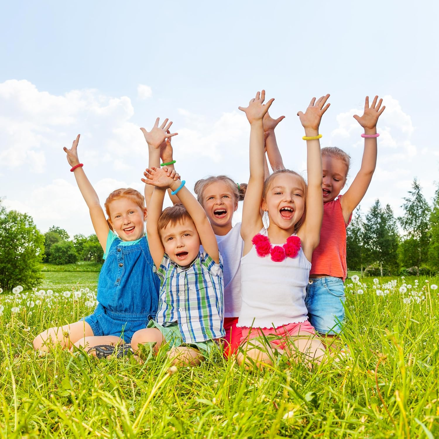 12 Pack Mosquito Bracelets, Mosquito Bracelets Outdoor for Adults and Kids, Individually Wrapped Deet-Free Waterproof Bands image number 5