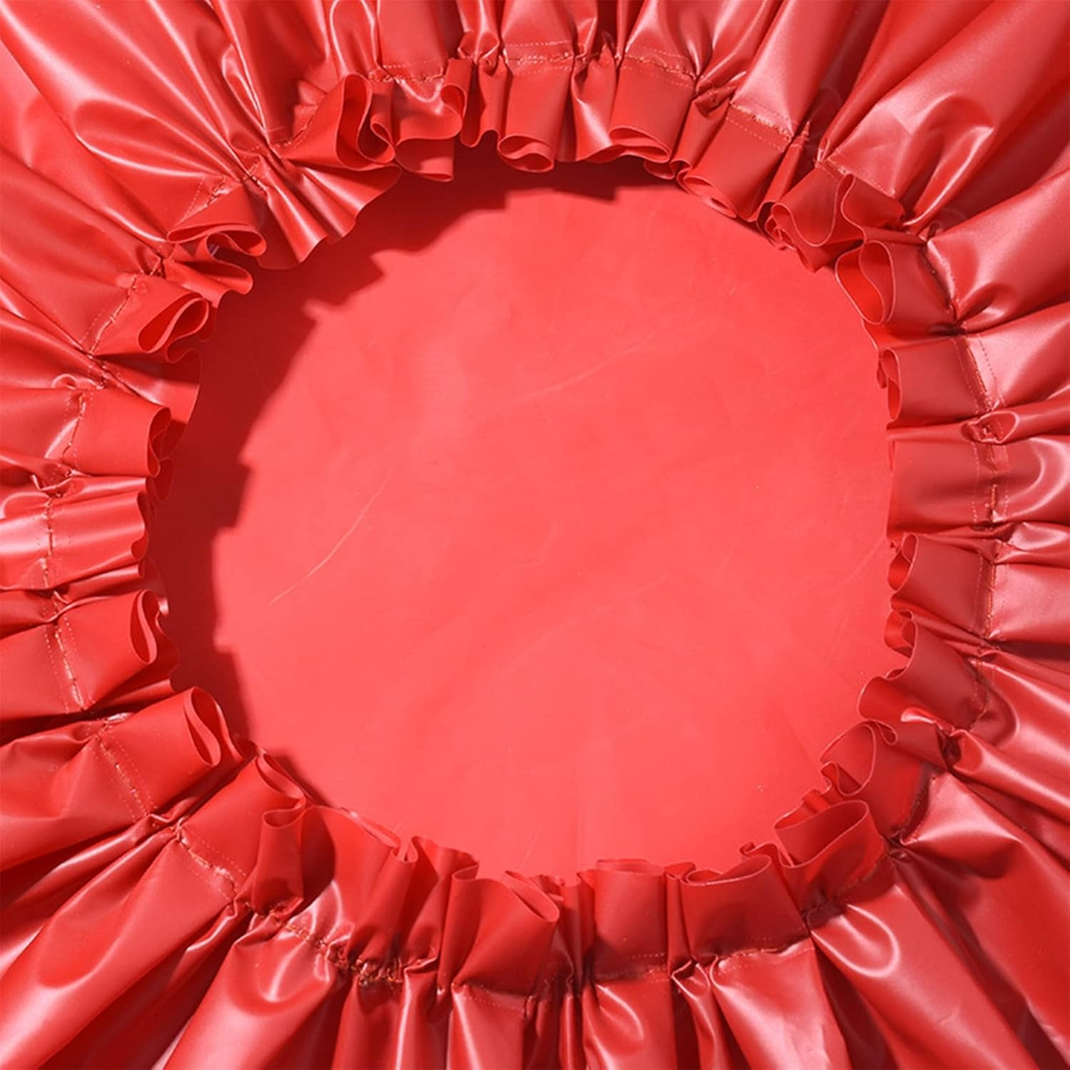 Shower Cap for Women,Extra Large & Waterproof & Reasuable Shower Caps 2 Packs Bath Caps for Braids Long Hair(Grey and Red) image number 3