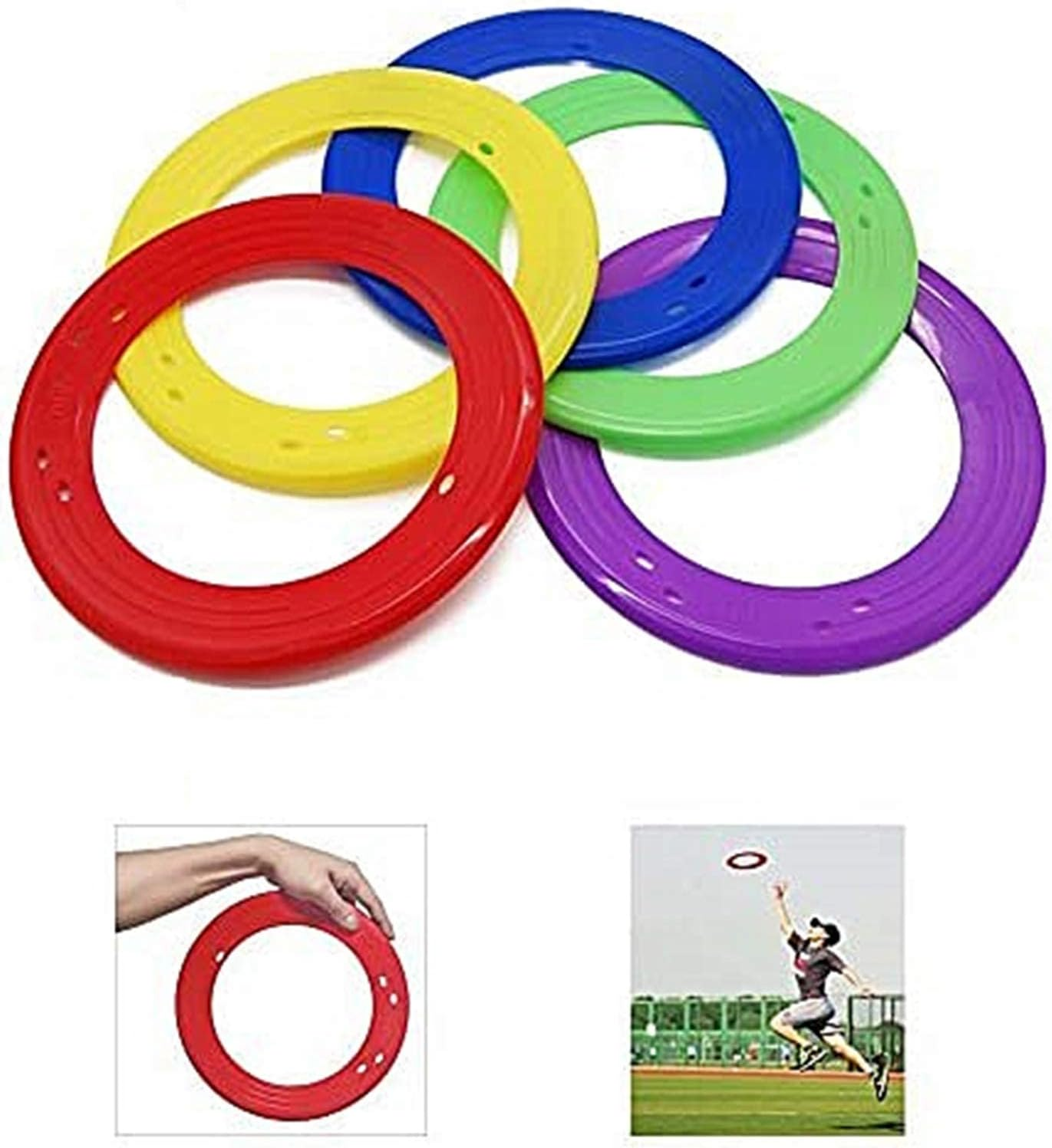 (5 Pack) - Yofit 25Cm Flying Ring with Assorted Colours image number 3