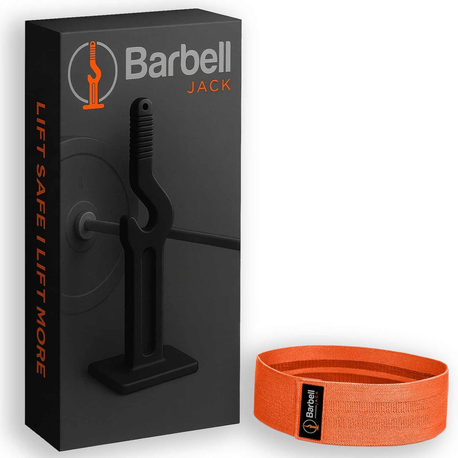 Portable Deadlift Jack with Barbell Collars Clamps or a Resistance Band to Optimise Your Workout, Gymbag Essential. Lifts 250 Kg (550 Lb)