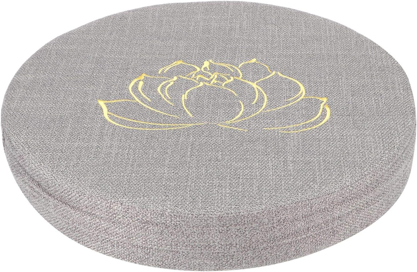 Outdoor round Floor Cushions for Sitting, Meditation, Yoga, Living Room, Sofa, Balcony (Grey)