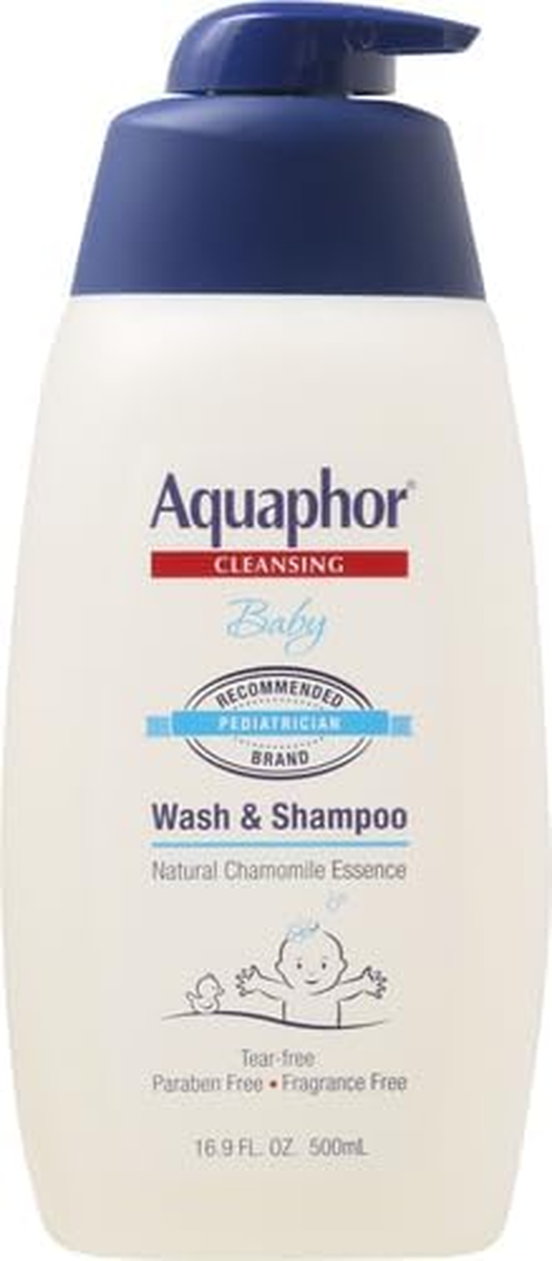 Aquaphor Baby Wash & Shampoo - Mild, Tear-Free 2-In-1 Solution for Baby&rsquo;S Sensitive Skin - 16.9 Fl. Oz. Pump image number 3