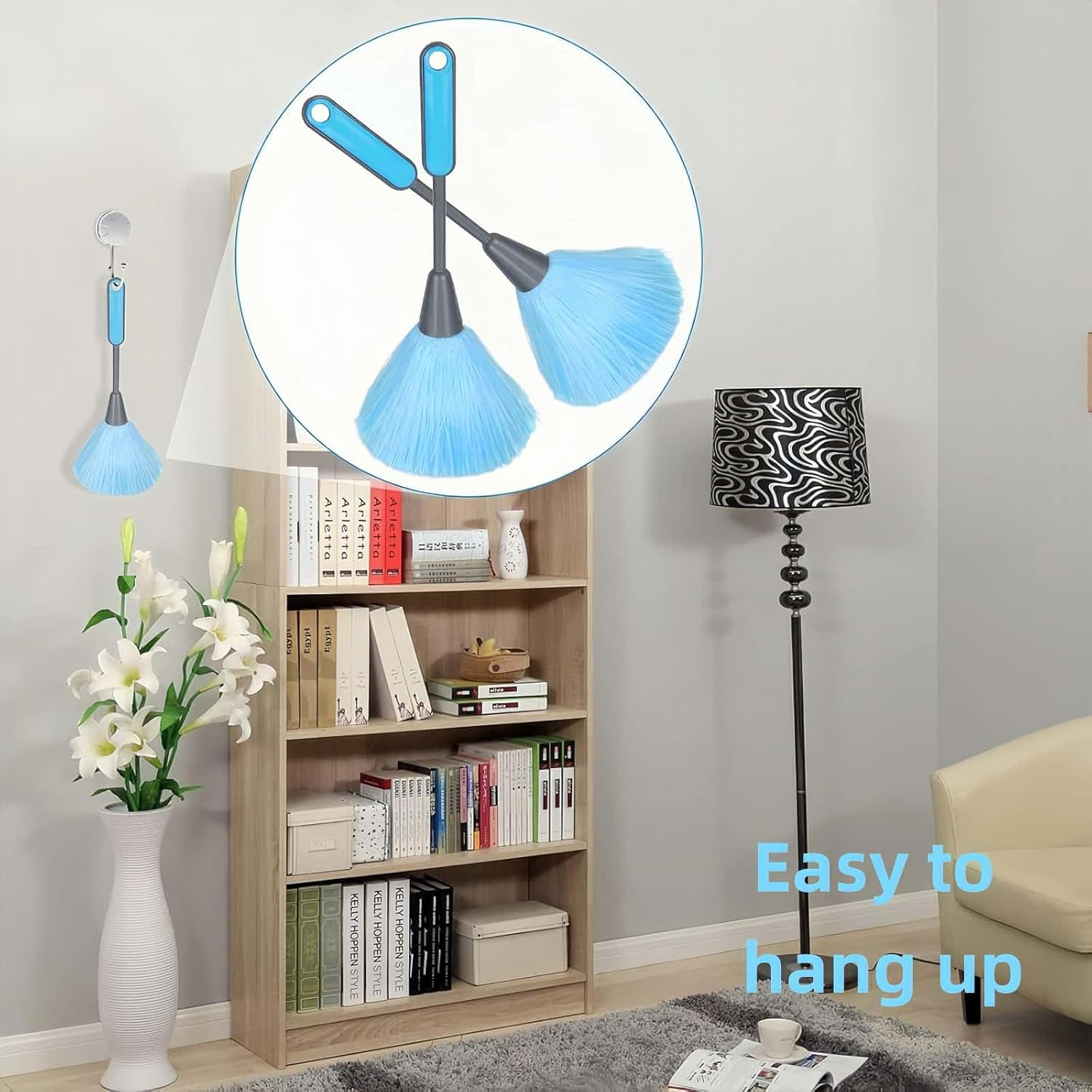 2 Pack Fluffy Microfiber Dusting, Ultra Soft Feather Duster, Cleaning Tool for Electronics, Books & Home Decor (Laptops, Screens, Photo Frames) image number 2