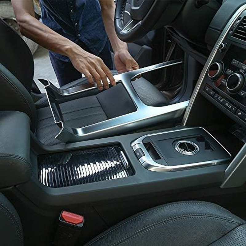 Car Gear Shift Panel Cover Frames 1Pc for Land Rover Discovery Sport 2015 2016 2017 2018 2019(Silver) image number 4