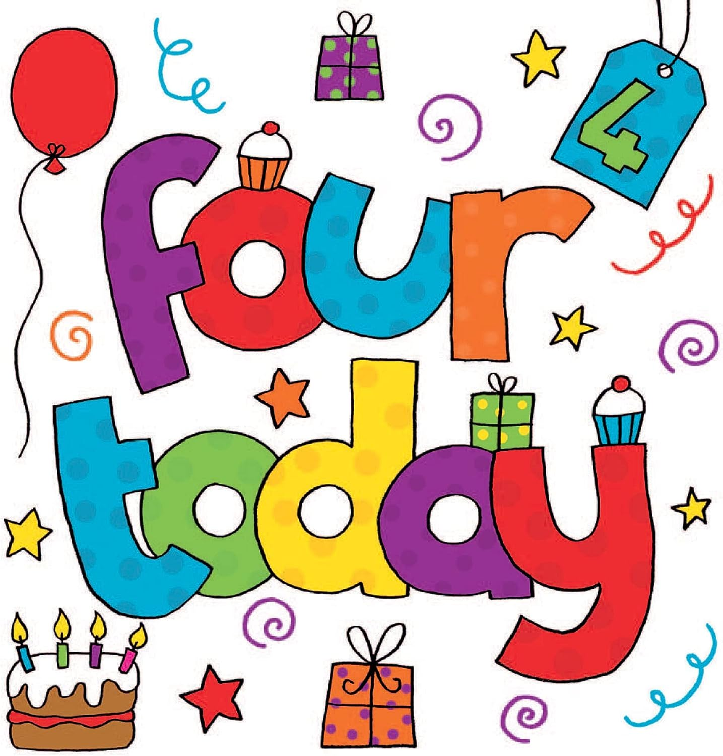 Twizler 4Th Birthday Card for Boy or Girl - Fourth Birthday Card Boy - Fourth Birthday Card Girl - Boys Birthday Card - Girls Birthday Card - Age 4 Birthday Card - Unisex Childrens Birthday Card image number 6