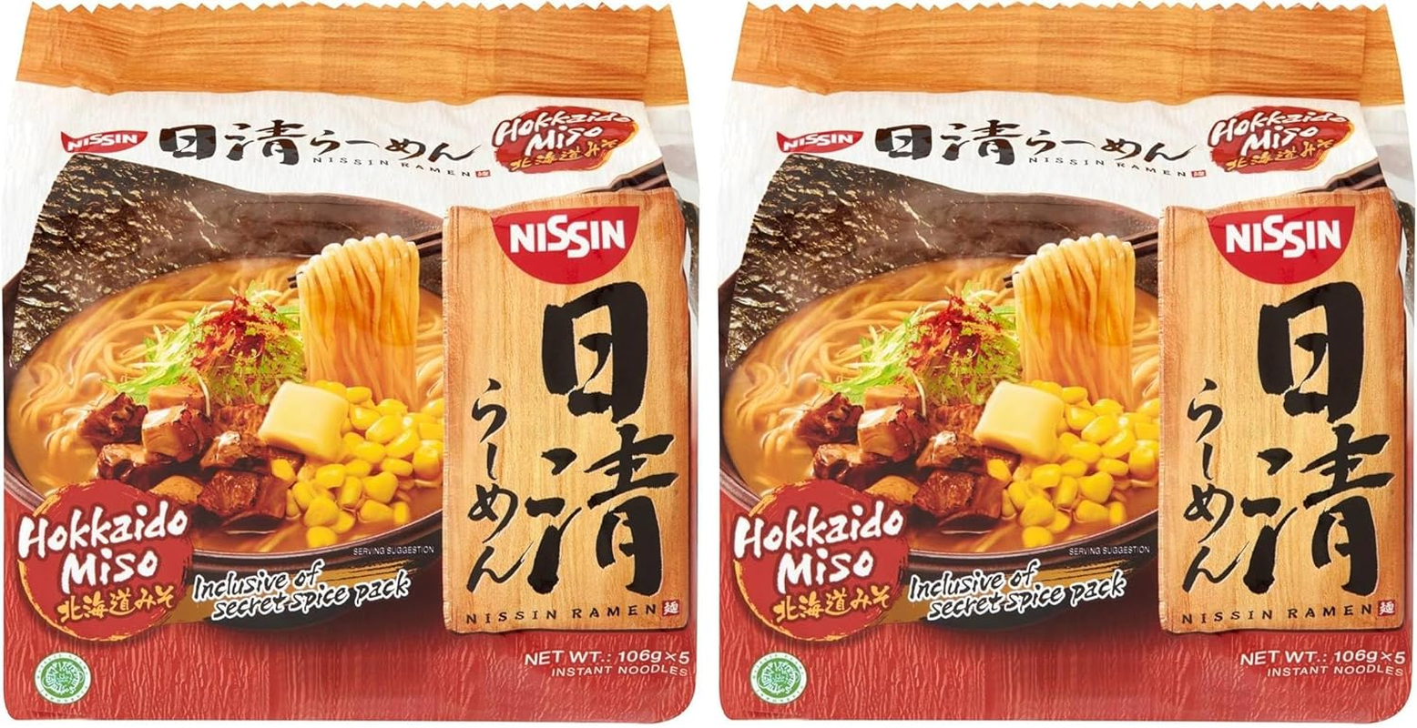 Nissin Ramen Hokkaido Miso Instant Noodle 5 Packets, 530 G image number 1