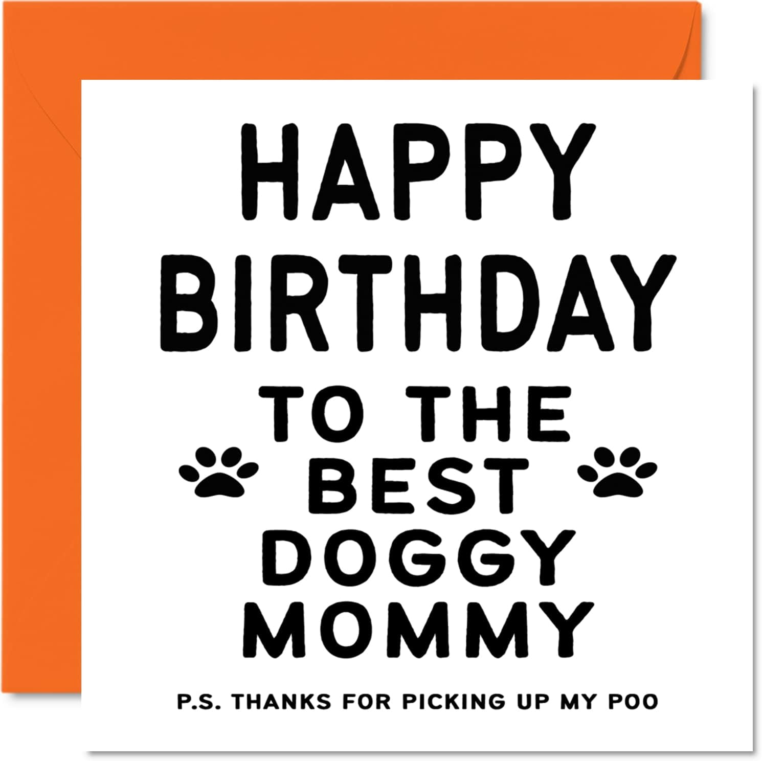 Birthday Cards for Dad from the Dog - Best Dog Daddy - Dog Birthday Card from Dog for Dad, Funny Dog Dad Gifts, 145Mm X 145Mm Joke Happy Birthday Greeting Cards for Daddy Papa